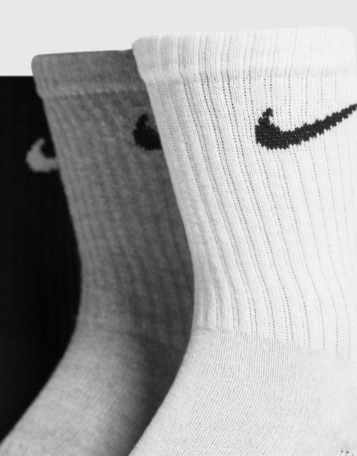 Nike Dri Fit Everyday Cotton Cushioned Crew 3 Pr Siyah Unisex Çorap 3 Çift Beyaz-Gri-Siyah Fiyatı, Yorumları ve Özellikleri