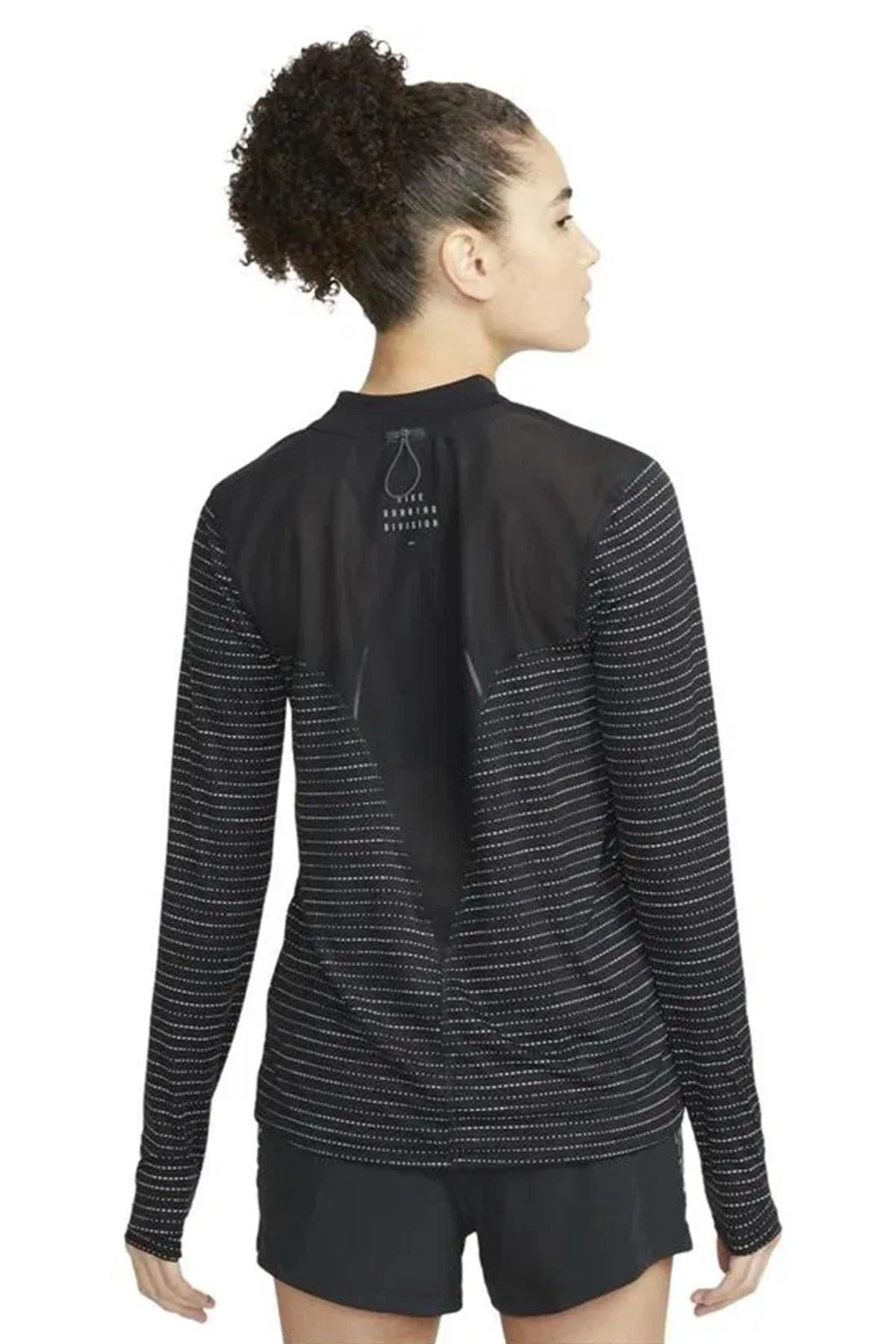 Nike Dri FİT Run Division Kadın Siyah Koşu Sweatshirt