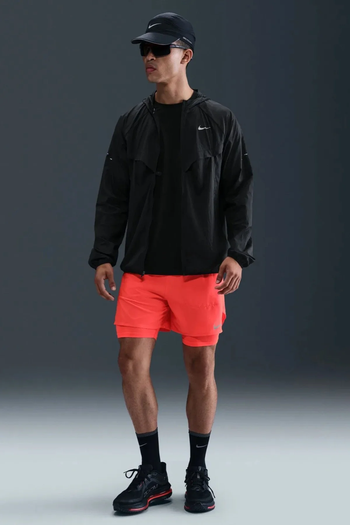 Nike Dri-FIT Stride Mens Running Short Hybrid Erkek Koşu Antreman Şort Nar Çiçeği