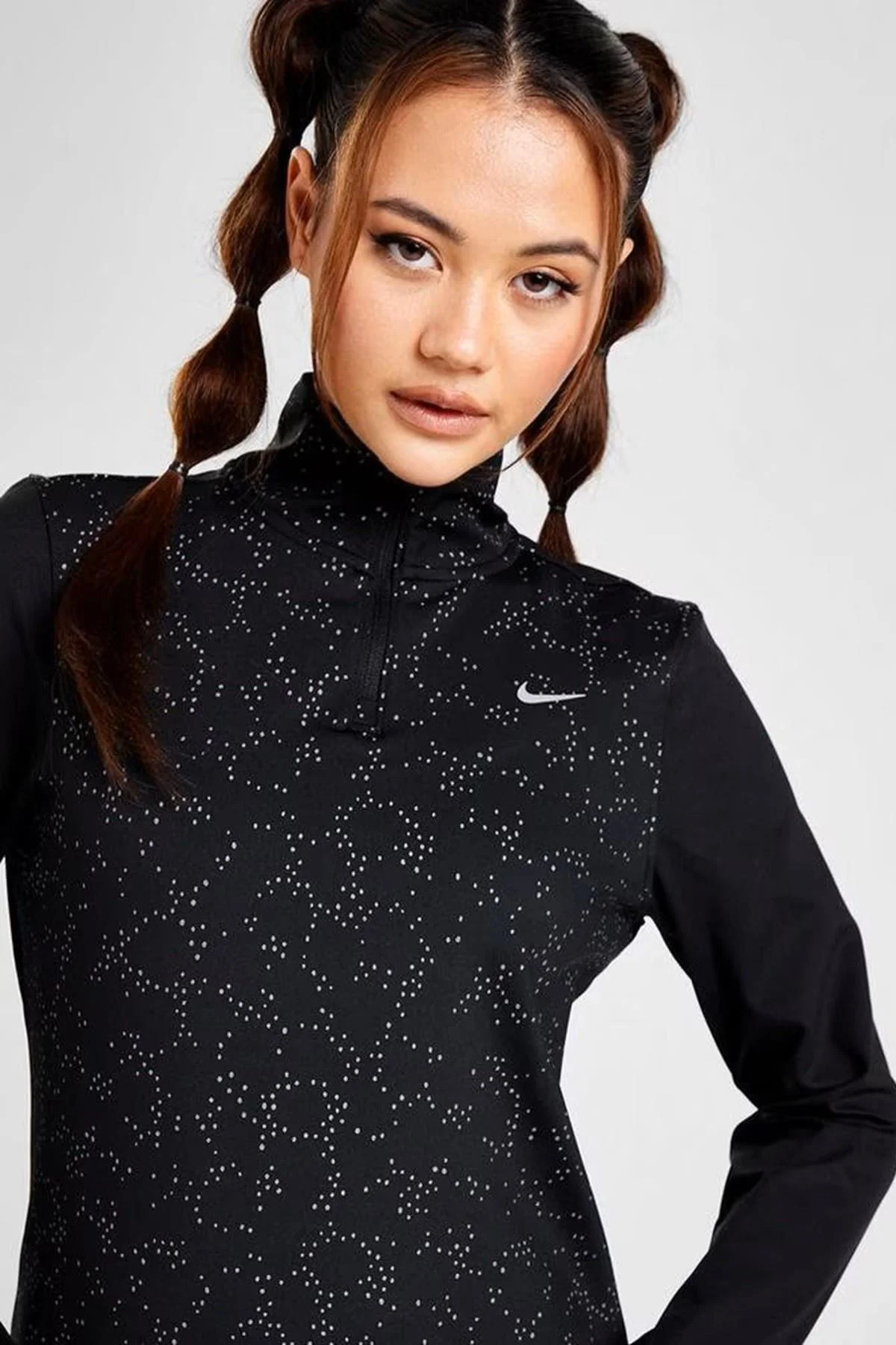 Nike Dri Fit Swift Element 1/4 Zip Running Womens Kadın Çeyrek Fermuarlı Reflektörlü Sweatshirt Siyah Fiyatı, Yorumları ve Özellikleri