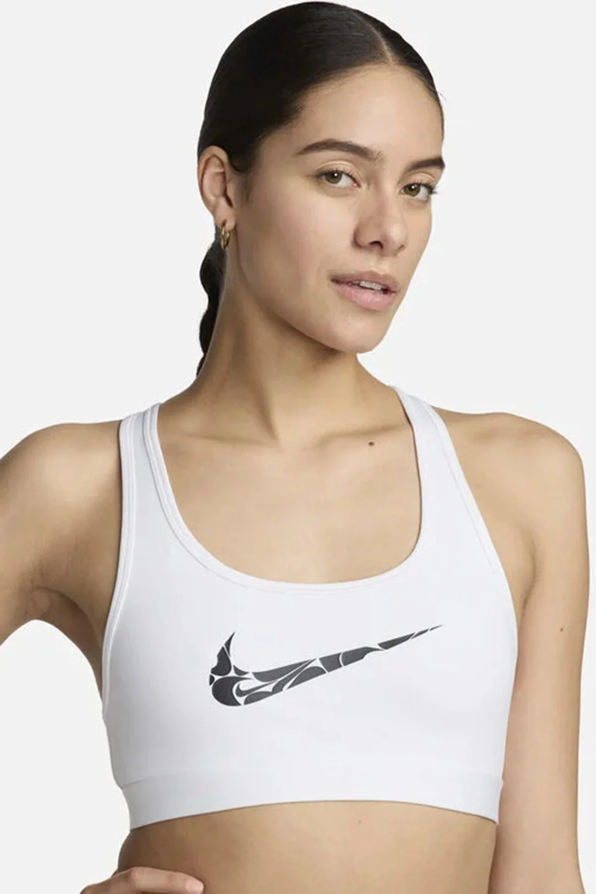 Nike Dri-Fit Swoosh Graphic Light Support Bra White Black Kadın Spor Bra Beyaz Nike Dri-Fit Swoosh Graphic Light Support Bra White Black Kadın Spor Bra Beyaz Fiyatı, Yorumları ve Özellikleri