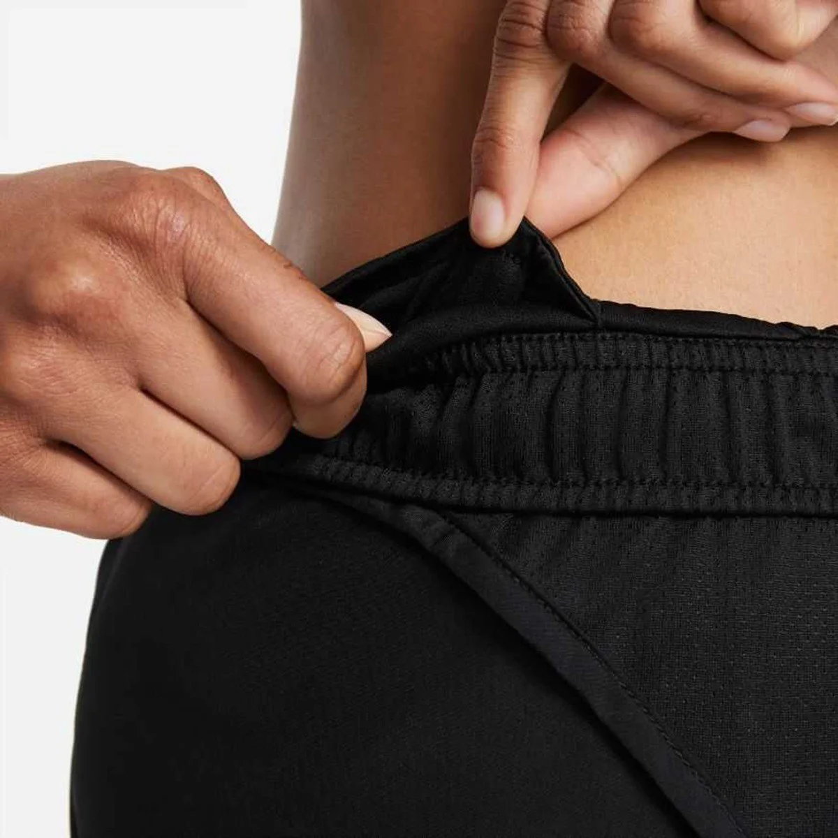 Nike Dri Fit Tempo Race Slip Astarlı Kadın Koşu Şortu Siyah