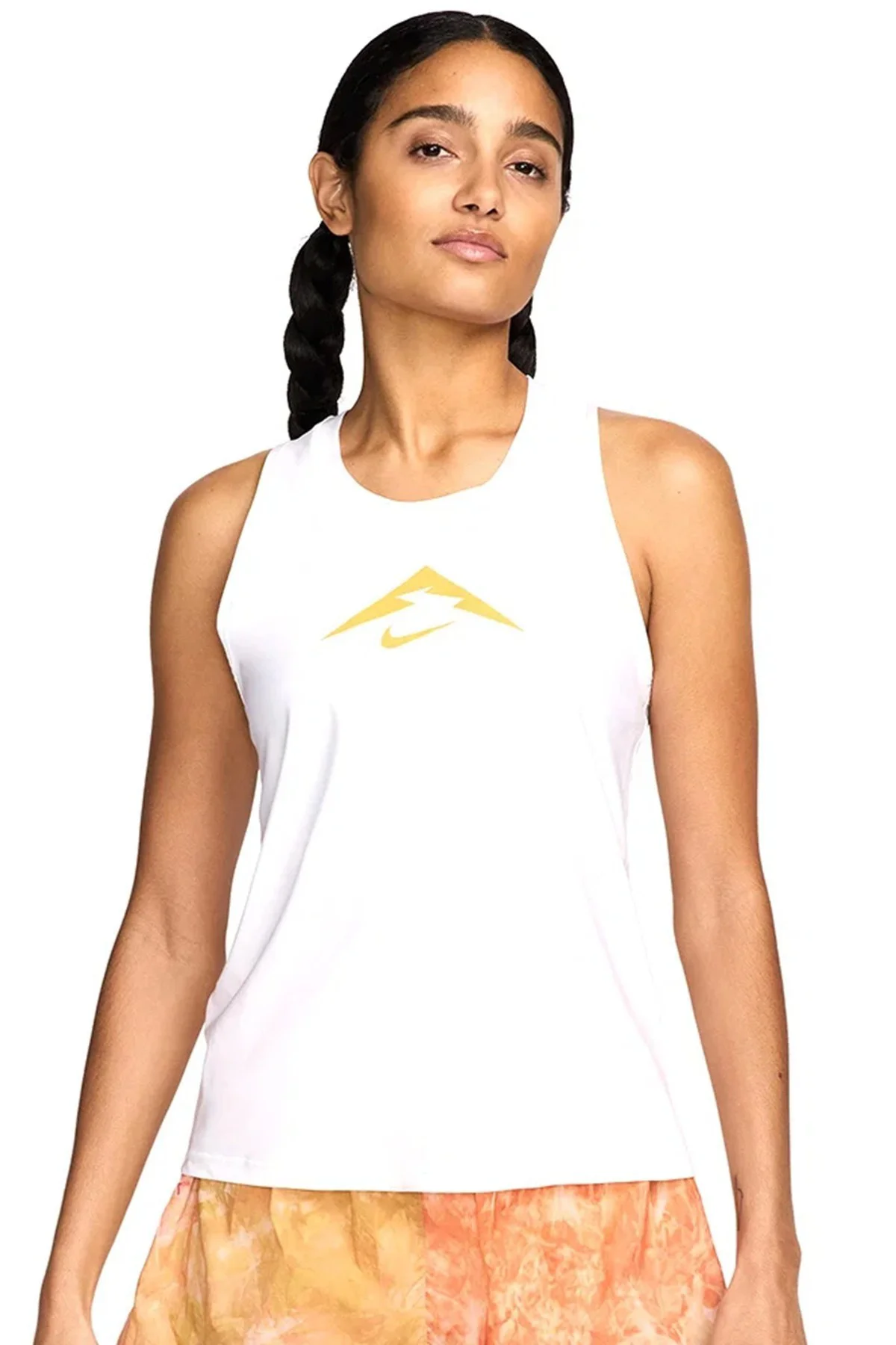 Nike Dri Fit Trail Graphic Running Kadın Koşu Antrenman Atlet Beyaz Nike Dri Fit Trail Graphic Running Kadın Koşu Antrenman Atlet Beyaz Fiyatı, Yorumları ve Özellikleri