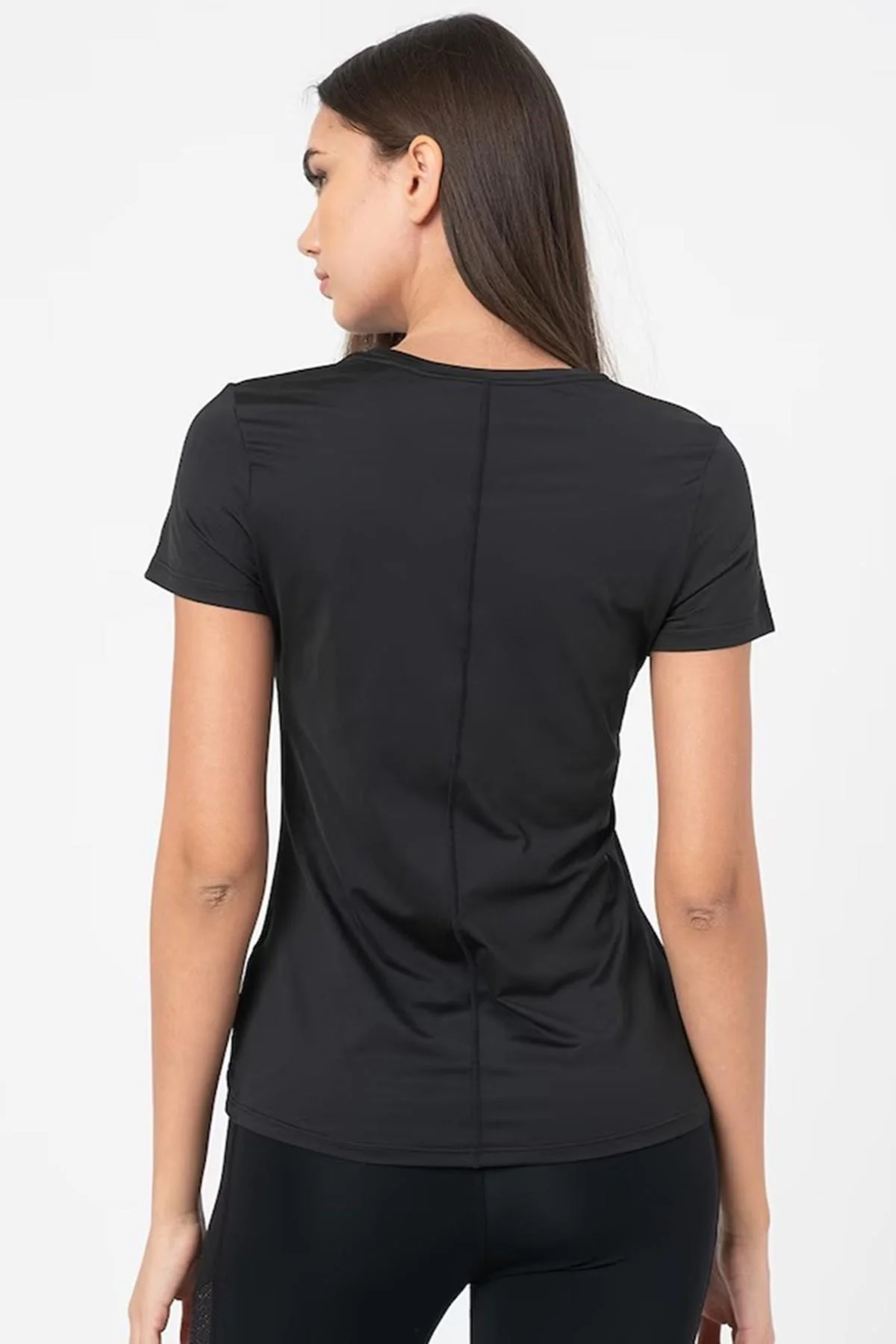 Nike Dri Fit Training One Slim Tshirt Black Kadın Antreman Tişörtü Siyah
