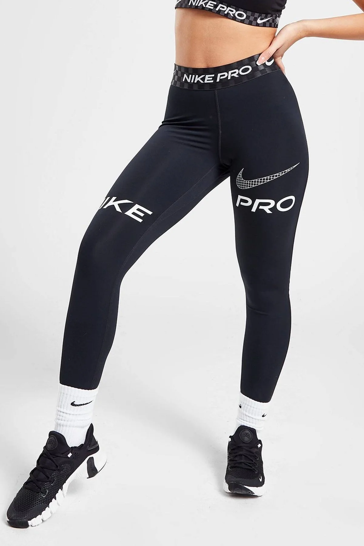 Nike Dri Fit Training Pro Graphic Women's Mid Rise Leggings Kadın Spor Tayt Füme Siyah Fiyatı, Yorumları ve Özellikleri