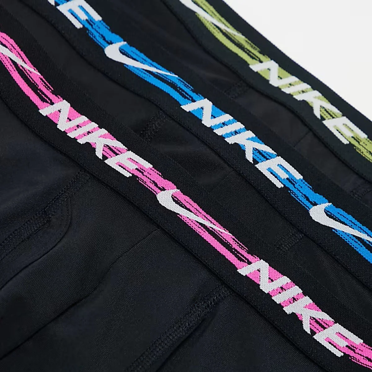 Nike Dri Fit Ultra Stretch 3 Pack Micro 3 lü Paket Kısa Boxer Siyah 3 Renk Bantlı Fiyatı, Yorumları ve Özellikleri