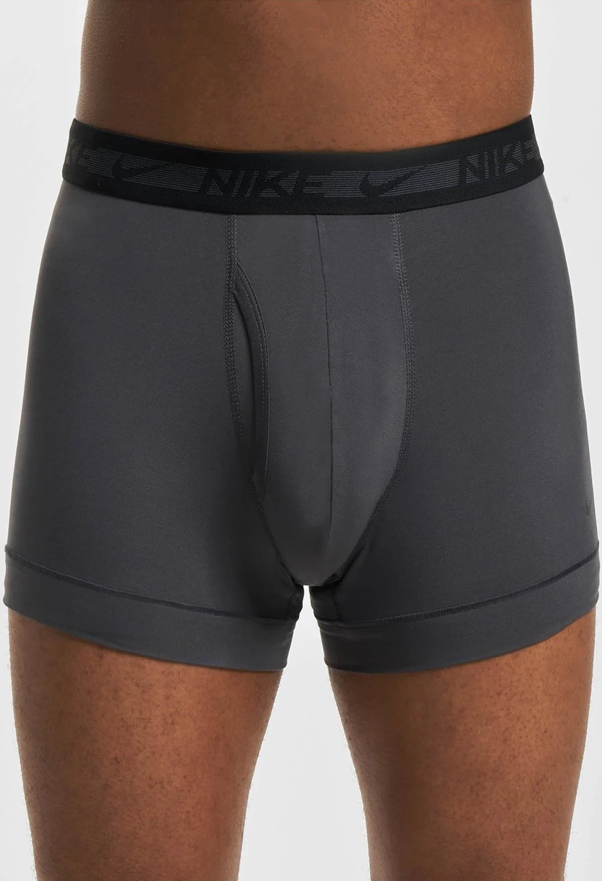 Nike Dri Fit Ultra Stretch 3 Pack Micro 3 lü Paket Kısa Boxer Siyah-Füme-Gri
