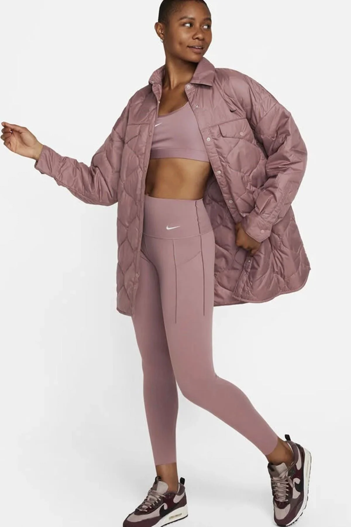Nike Dri Fit Universa High Rise 7/8 Length Kadın Yüksek Bel LAzer Kesim Toparlayıcı 2 Cepli Dalgıç Kumaş Tayt Açık Kahve Nike Dri Fit Universa High Rise 7/8 Length Kadın Yüksek Bel LAzer Kesim Toparlayıcı 2 Cepli Dalgıç Kumaş Tayt Açık Kahve