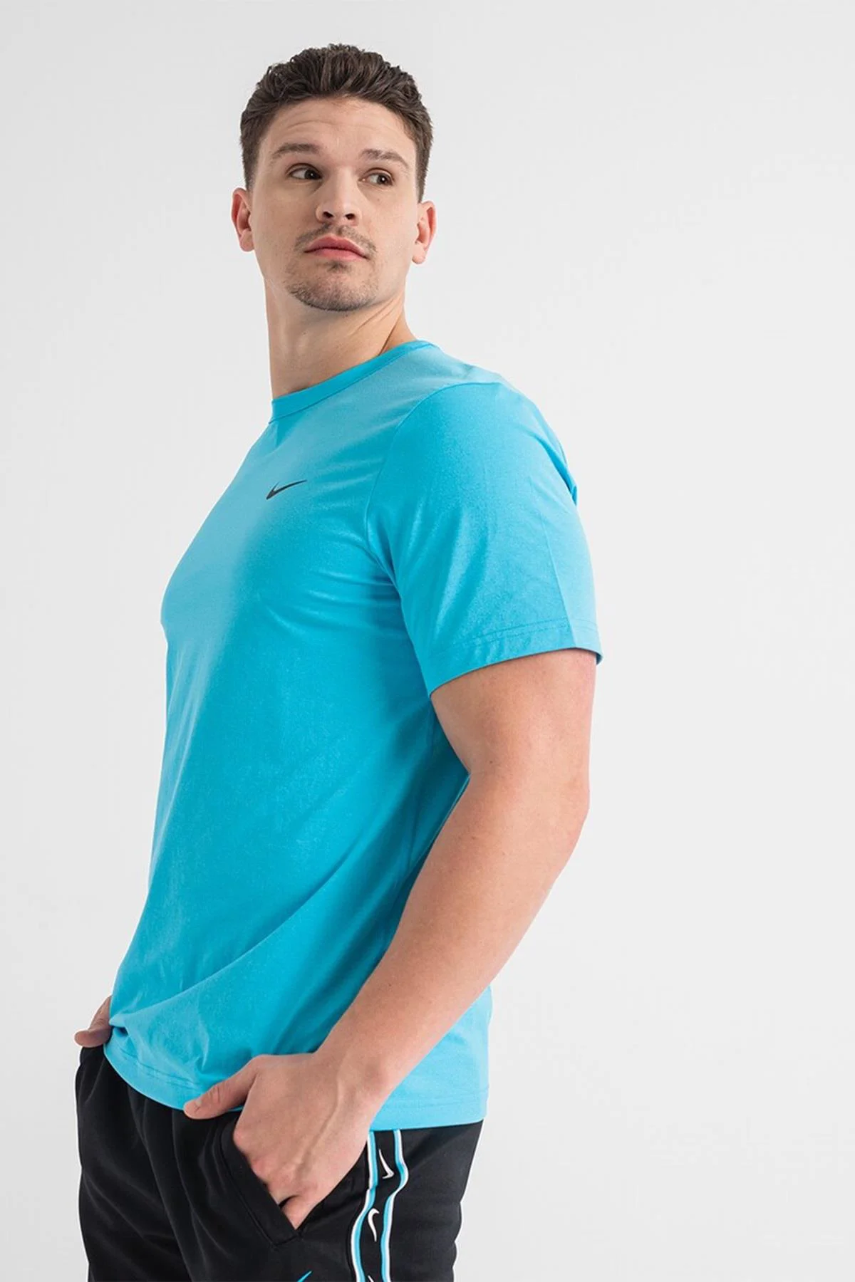 Nike Dri Fit UV Hyverse Versatile Fitness Training Tshirt Erkek Tişört Mavi Fiyatı, Yorumları ve Özellikleri