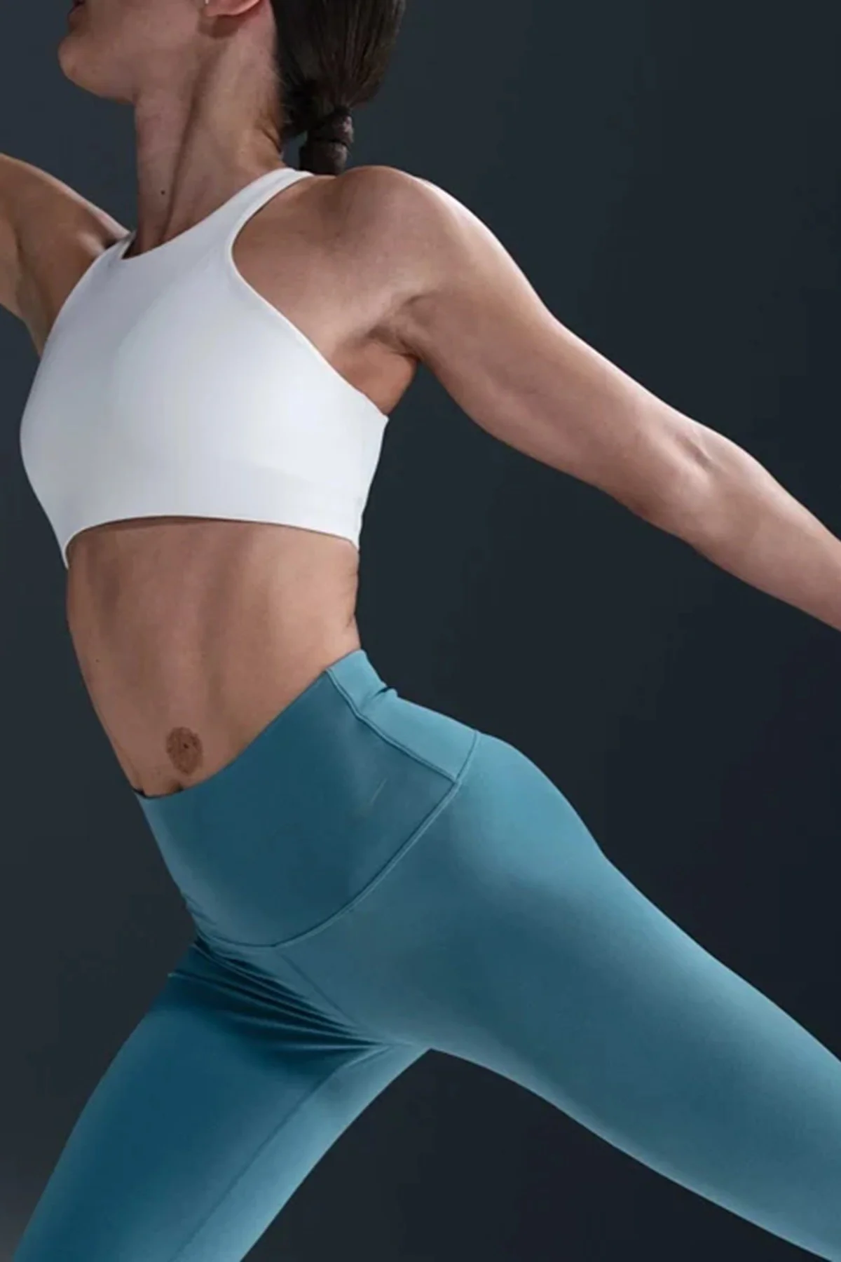 Nike Dri Fit Zenvy Gentle Support Infina Soft Womens Training Tight Yüksek Belli Toparlayıcı 7/8  Soft Kumaş Kadın Antreman Taytı Mavi Fiyatı, Yorumları ve Özellikleri