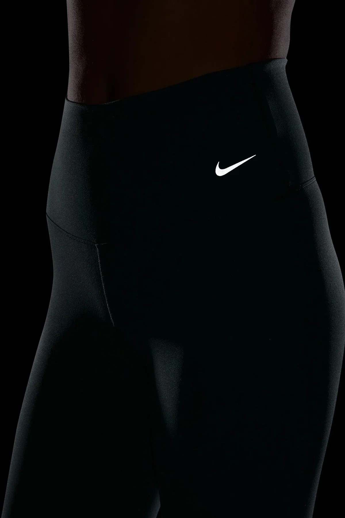 Nike Dri Fit Zenvy Gentle Support Infina Soft Womens Training Tight Yüksek Belli Toparlayıcı 7/8  Kadın Antreman Taytı Yeşil