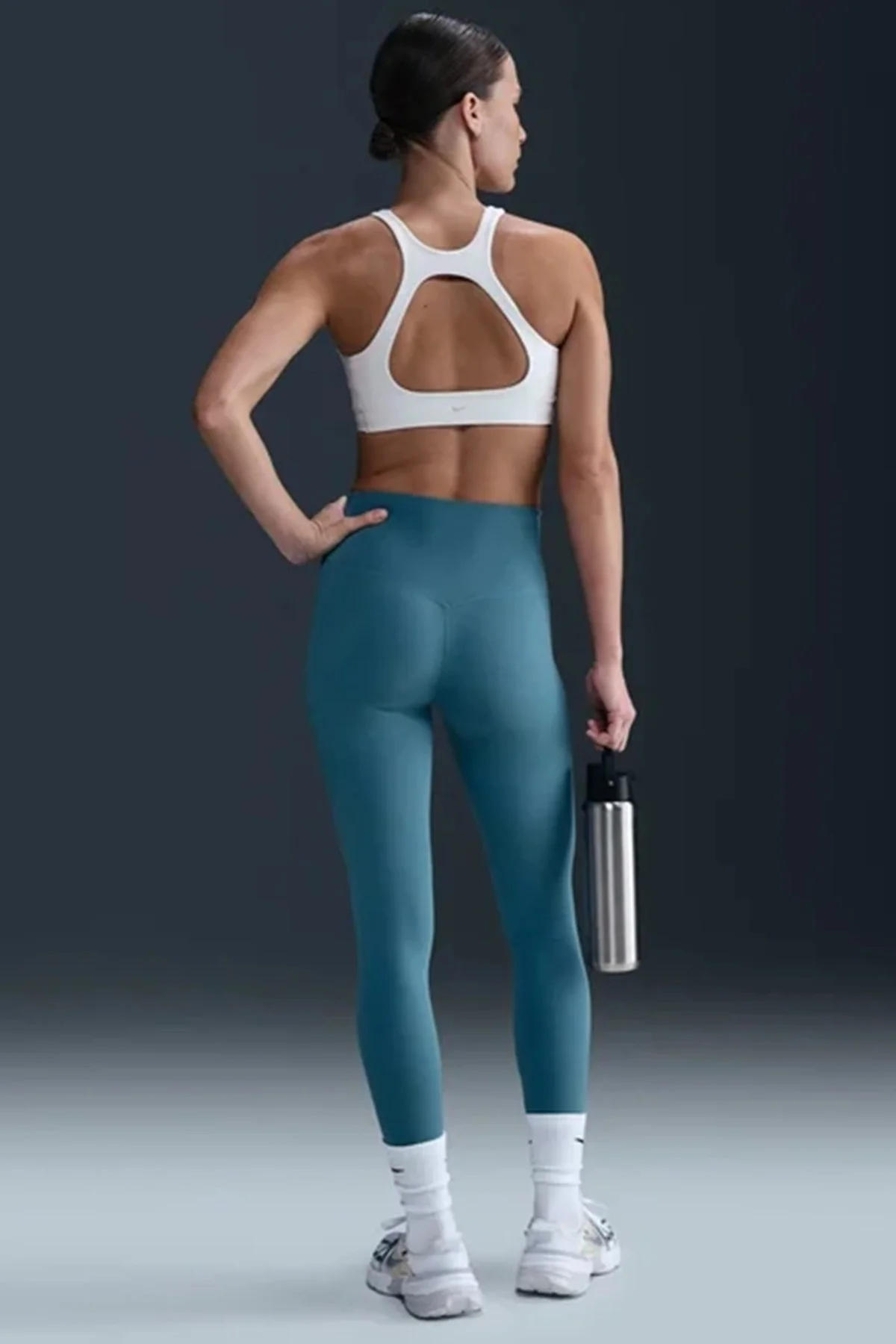 Nike Dri Fit Zenvy Gentle Support Infina Soft Womens Training Tight Yüksek Belli Toparlayıcı 7/8  Soft Kumaş Kadın Antreman Taytı Mavi Fiyatı, Yorumları ve Özellikleri