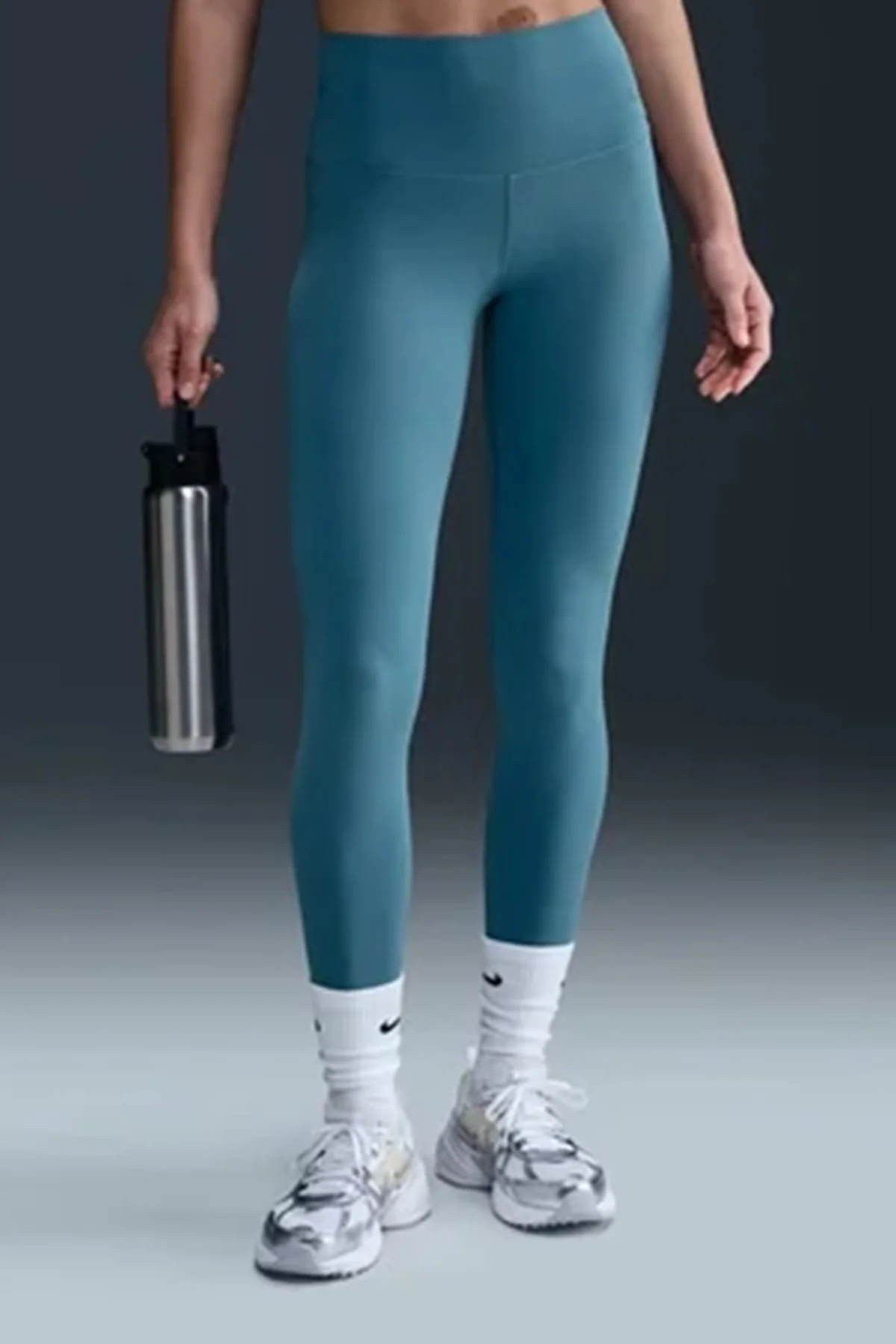 Nike Dri Fit Zenvy Gentle Support Infina Soft Womens Training Tight Yüksek Belli Toparlayıcı 7/8  Soft Kumaş Kadın Antreman Taytı Mavi Fiyatı, Yorumları ve Özellikleri