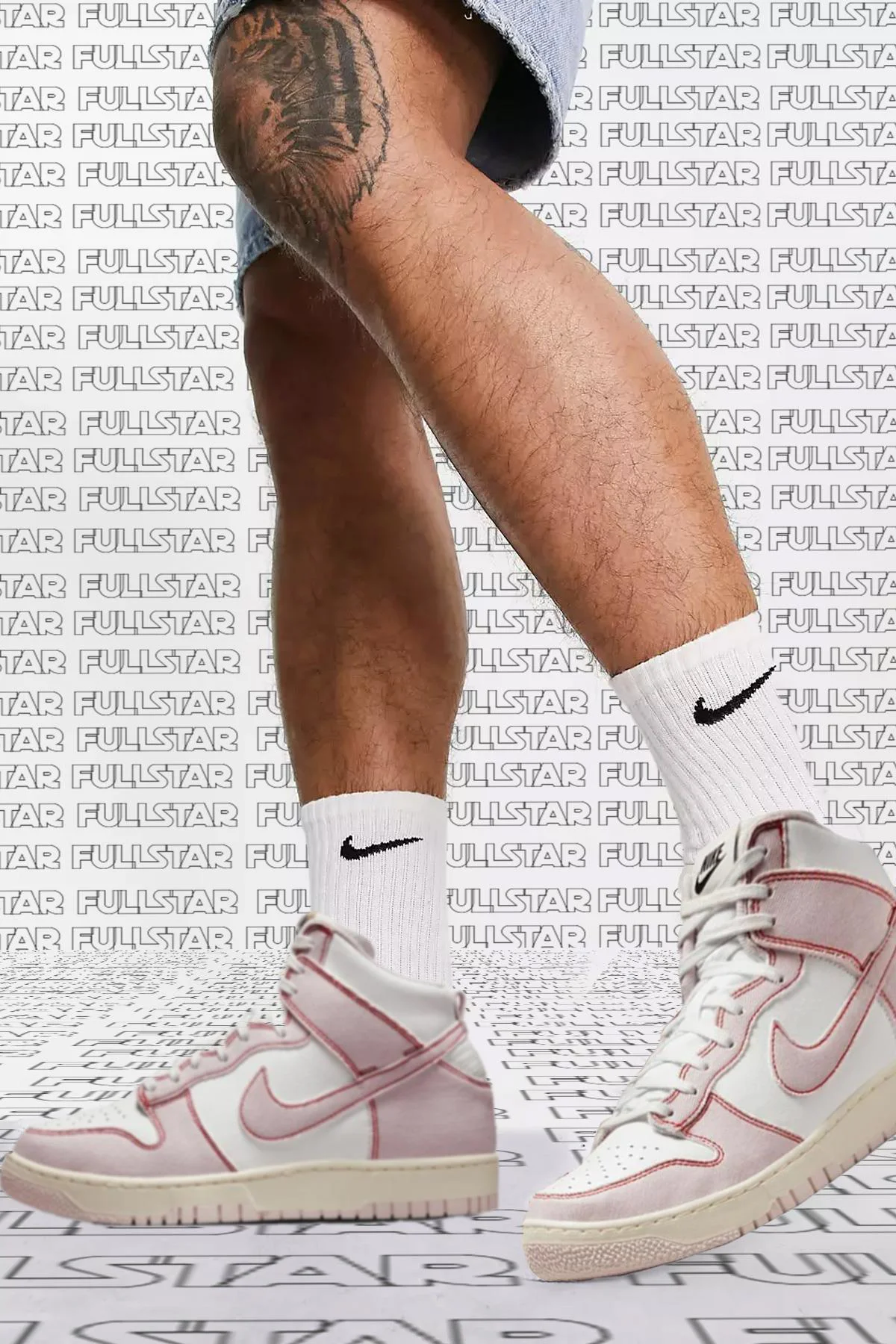 Nike Dunk High 1985 Rose Denim and Leather Sneaker Hakiki Deri Bilekli Unisex Ayakkabı Beyaz Fiyatı, Yorumları ve Özellikleri