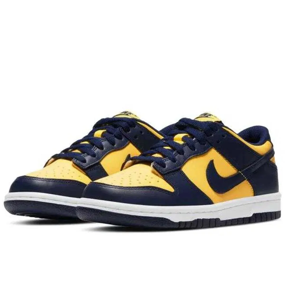 Nike Dunk Low GS Leather Unisex Sneaker Hakiki Deri Lacivert Sarı Günlük Spor Ayakkabı Fiyatı, Yorumları ve Özellikleri