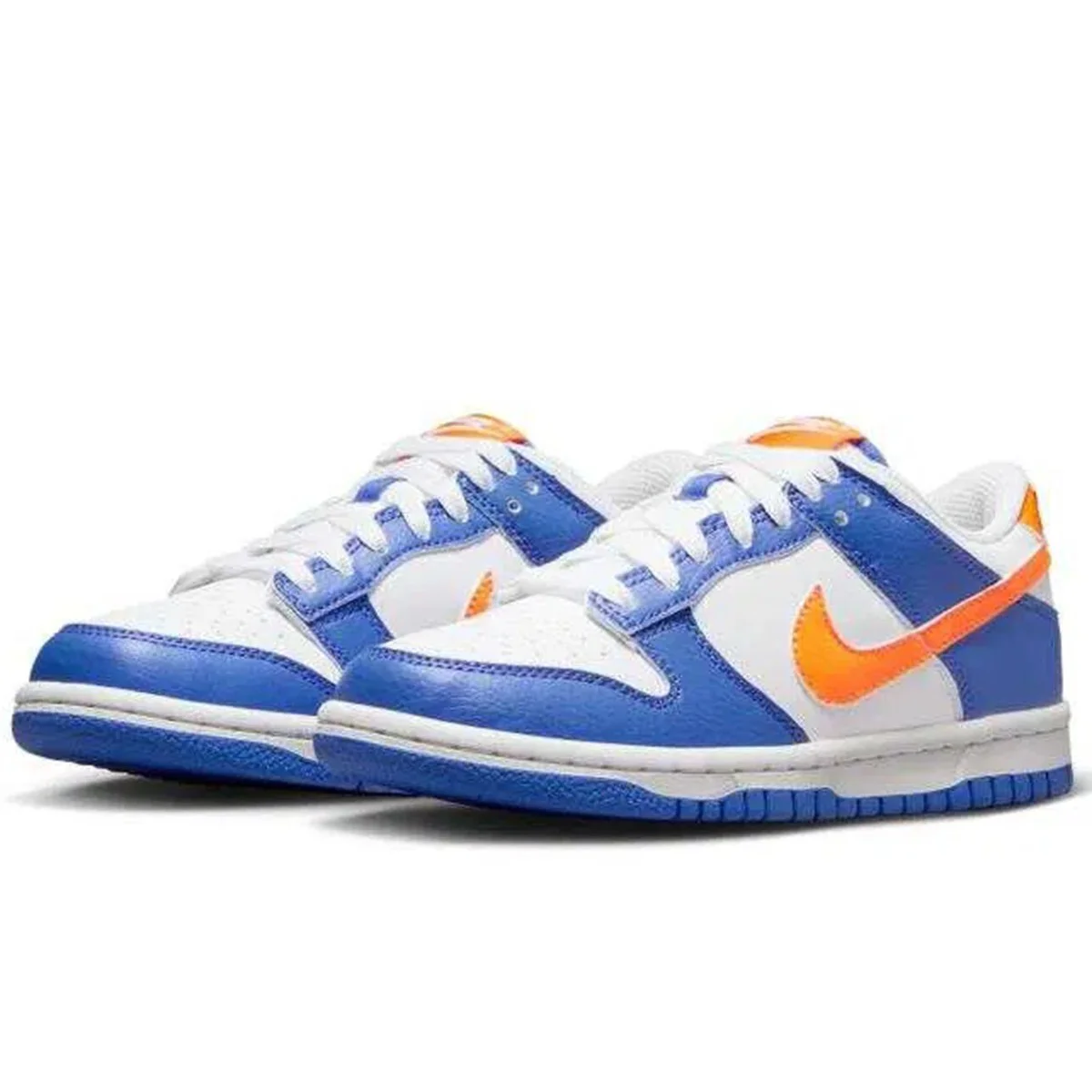 Nike Dunk Low GS Leather Unisex Sneaker Hakiki Deri Beyaz Mavi Günlük Spor Ayakkabı Nike Dunk Low GS Leather Unisex Sneaker Hakiki Deri Beyaz Mavi Günlük Spor Ayakkabı