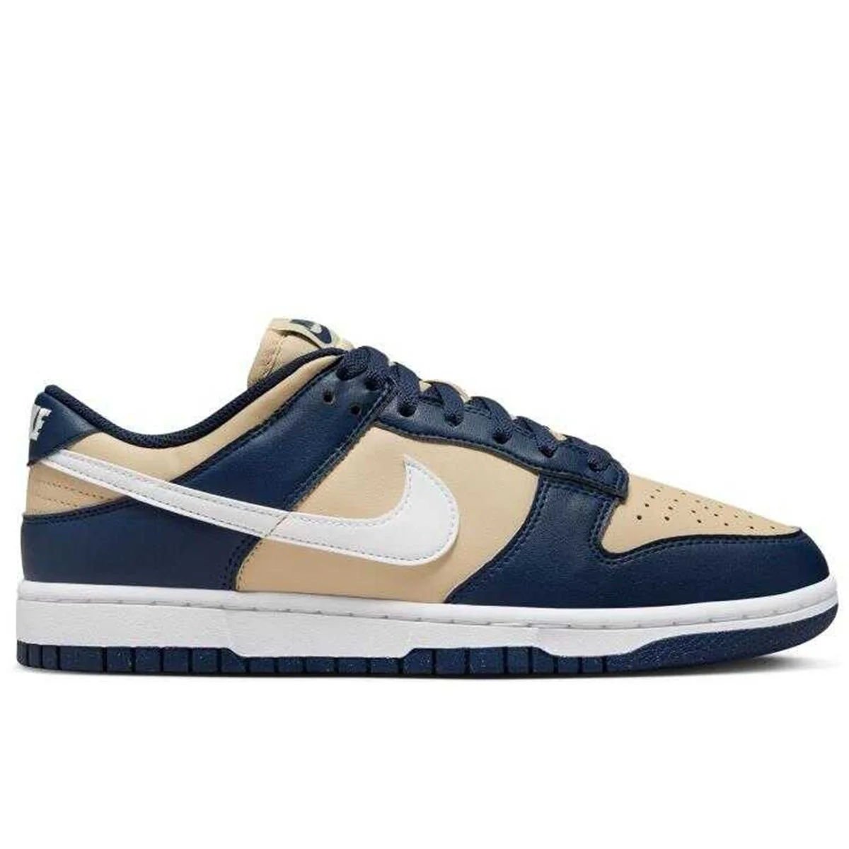 Nike Dunk Low Next Nature Leather Women Sneaker Hakiki Deri Beyaz Lacivert Kadın Spor Ayakkabı