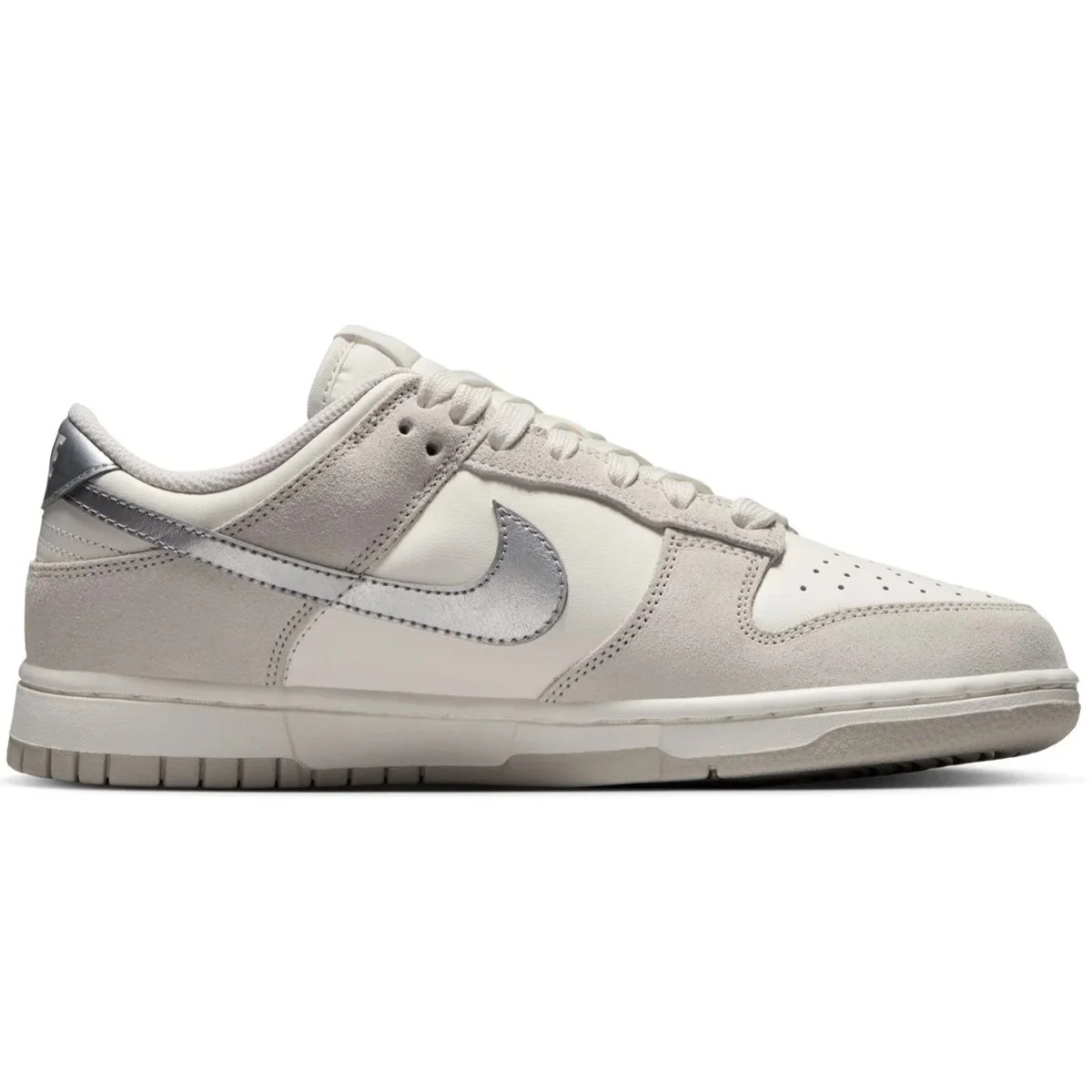 Nike Dunk Low'Silver Swoosh' Womens Leather Sneaker Hakiki Deri Kadın Günlük Spor Ayakkabı Krem Fiyatı, Yorumları ve Özellikleri