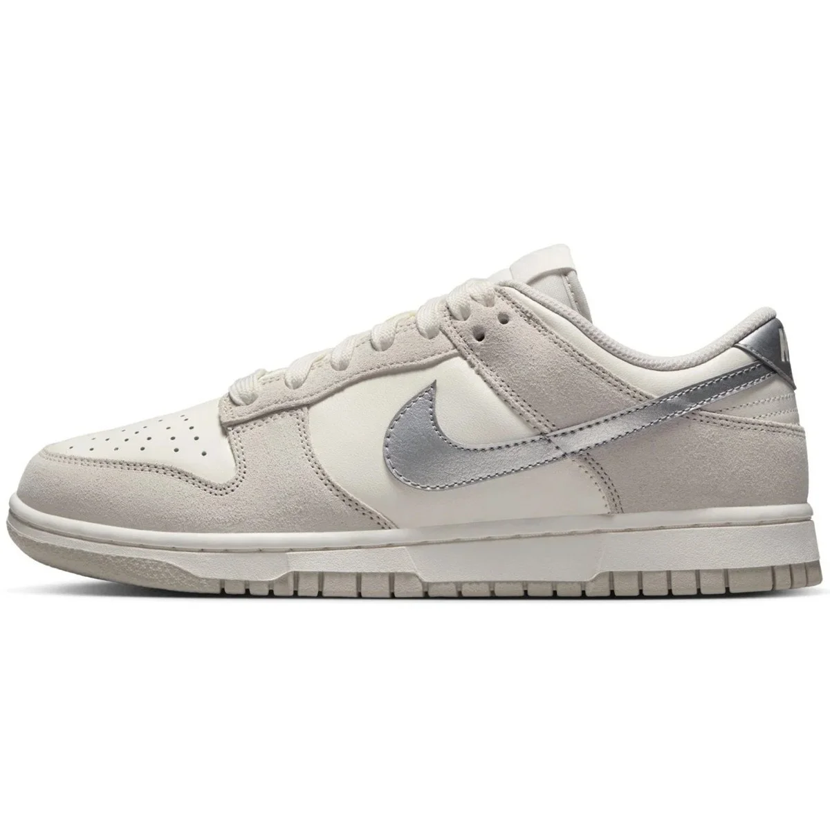 Nike Dunk Low'Silver Swoosh' Womens Leather Sneaker Hakiki Deri Kadın Günlük Spor Ayakkabı Krem Fiyatı, Yorumları ve Özellikleri