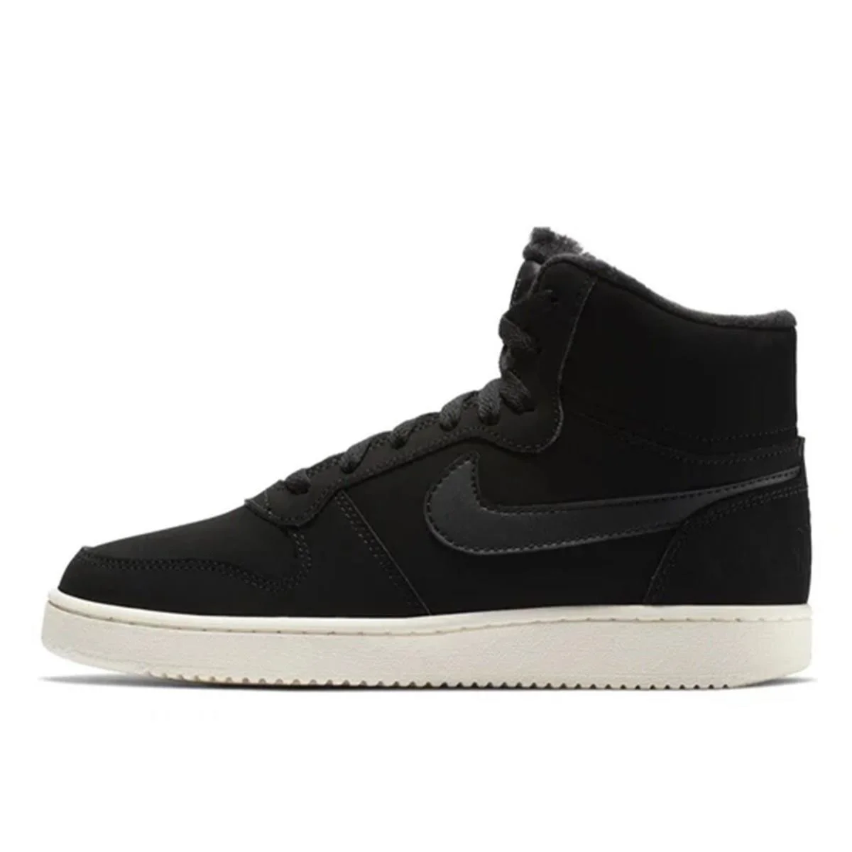 Nike Ebernon Mid Leather Womens Sneaker Black Hakiki Deri Kadın Spor Ayakkabı Siyah Fiyatı, Yorumları ve Özellikleri