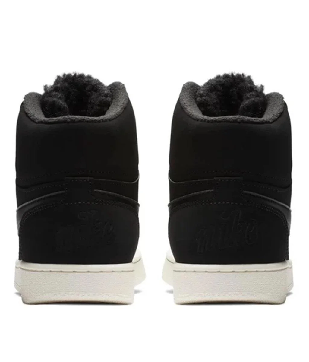 Nike Ebernon Mid Leather Womens Sneaker Black Hakiki Deri Kadın Spor Ayakkabı Siyah Fiyatı, Yorumları ve Özellikleri