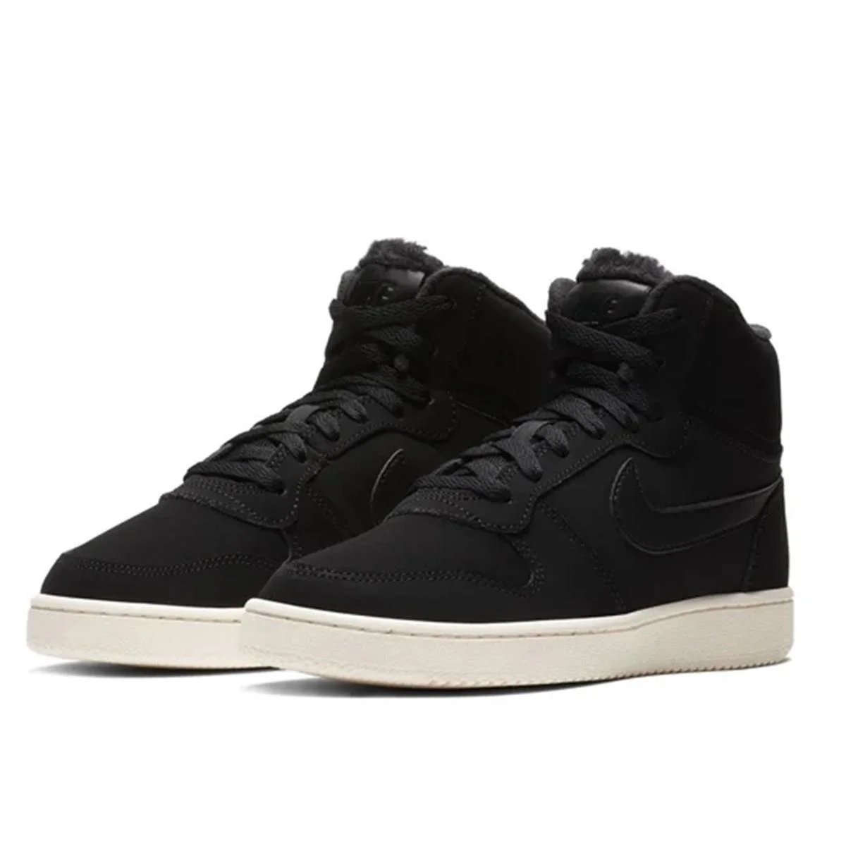 Nike Ebernon Mid Leather Womens Sneaker Black Hakiki Deri Kadın Spor Ayakkabı Siyah Fiyatı, Yorumları ve Özellikleri