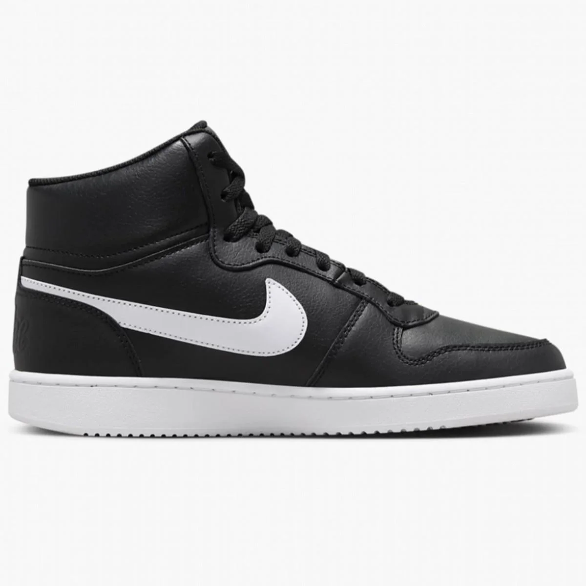 Nike Ebernon Mid Triple Leather Erkek Sneaker Hakiki Deri Bilekli Spor Ayakkabı Siyah Nike Ebernon Mid Triple Leather Erkek Sneaker Hakiki Deri Bilekli Spor Ayakkabı Siyah