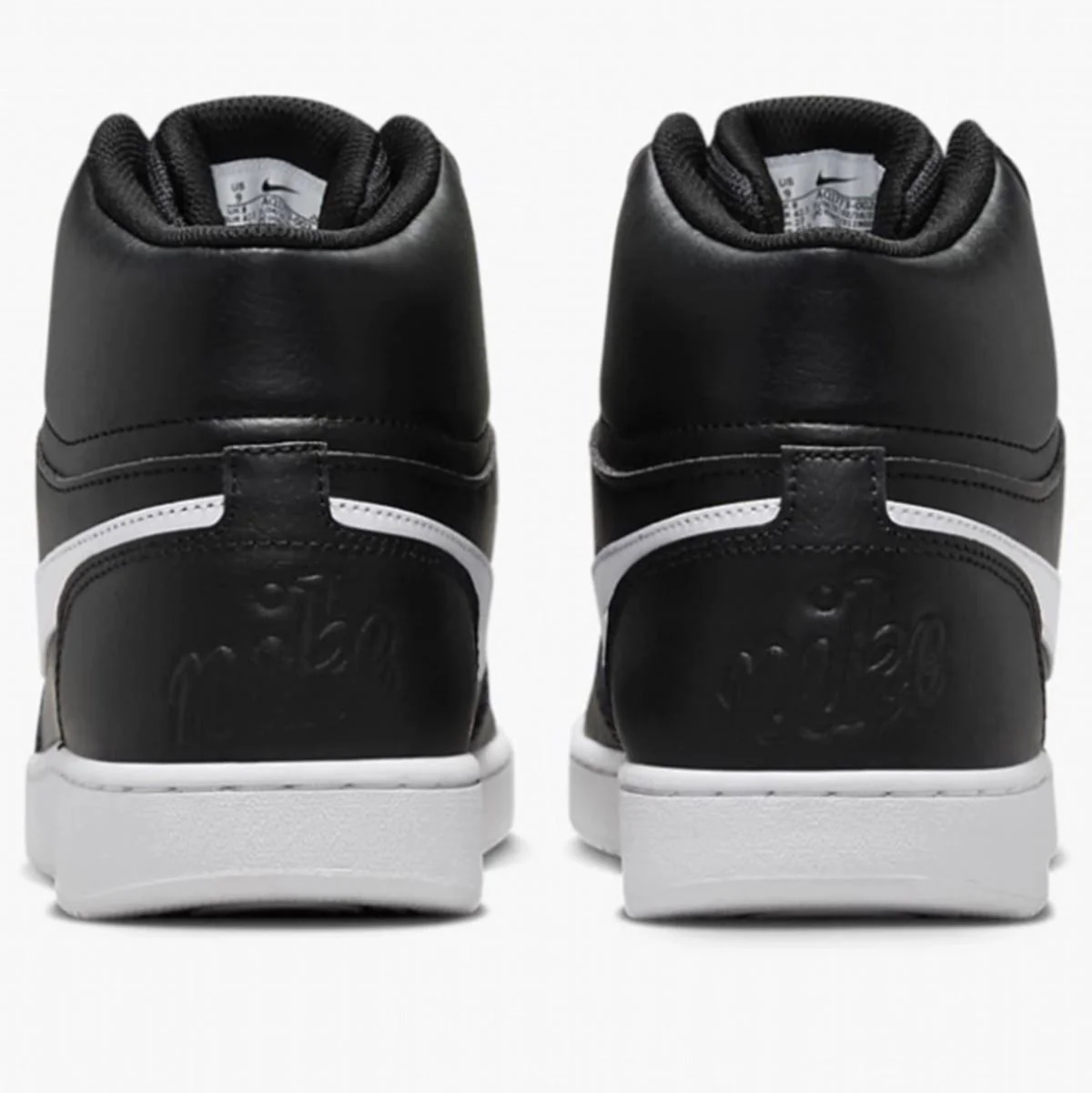 Nike Ebernon Mid Triple Leather Erkek Sneaker Hakiki Deri Bilekli Spor Ayakkabı Siyah Nike Ebernon Mid Triple Leather Erkek Sneaker Hakiki Deri Bilekli Spor Ayakkabı Siyah