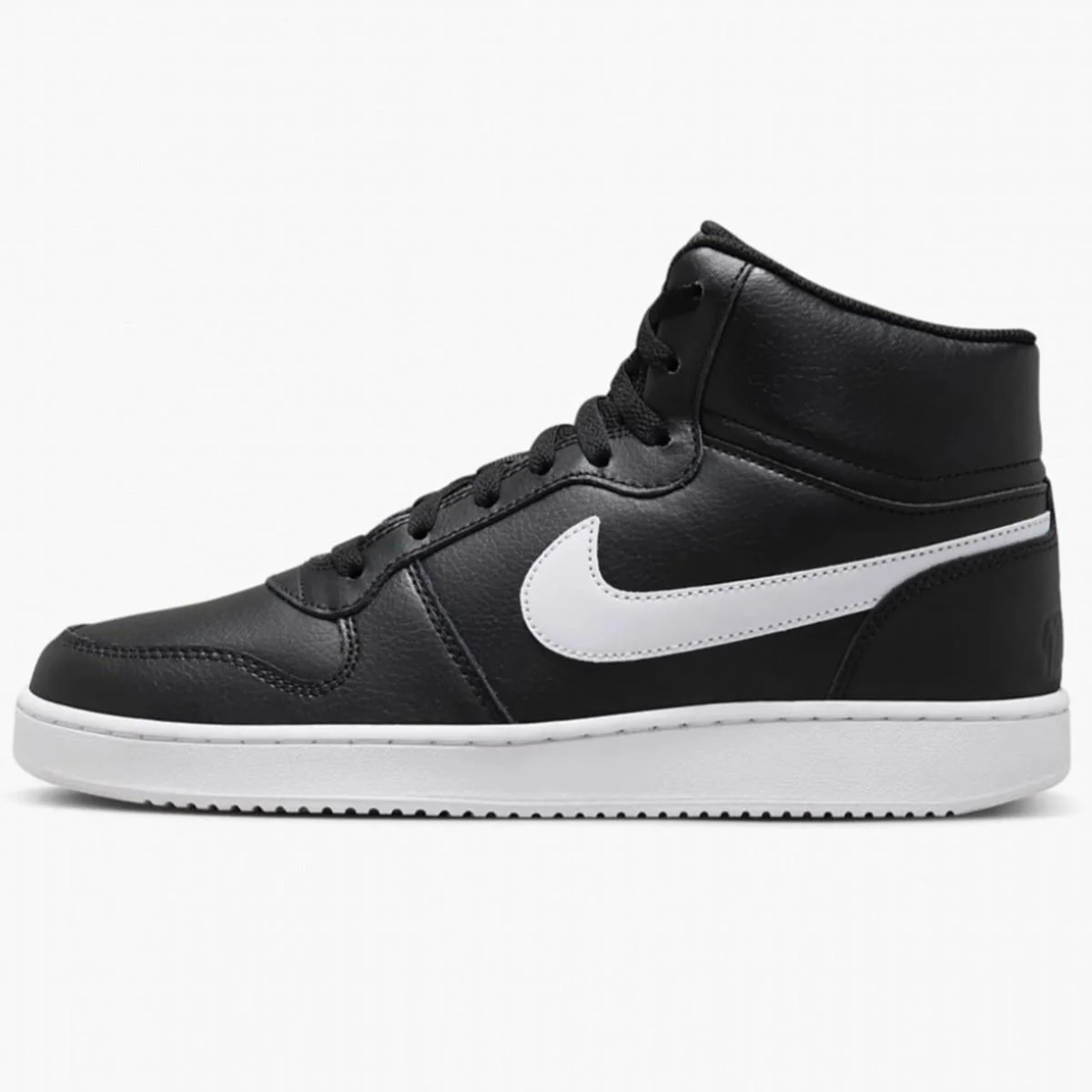 Nike Ebernon Mid Triple Leather Erkek Sneaker Hakiki Deri Bilekli Spor Ayakkabı Siyah Nike Ebernon Mid Triple Leather Erkek Sneaker Hakiki Deri Bilekli Spor Ayakkabı Siyah