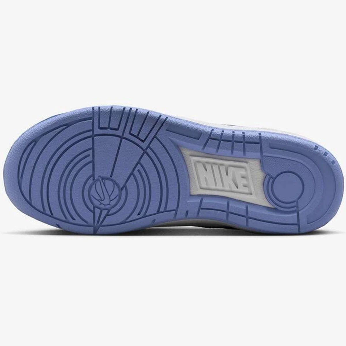 Nike Full Force LO GS Leather Unisex Sneaker Mavi Swoosh Hakiki Deri Günlük Spor Ayakkabı Beyaz