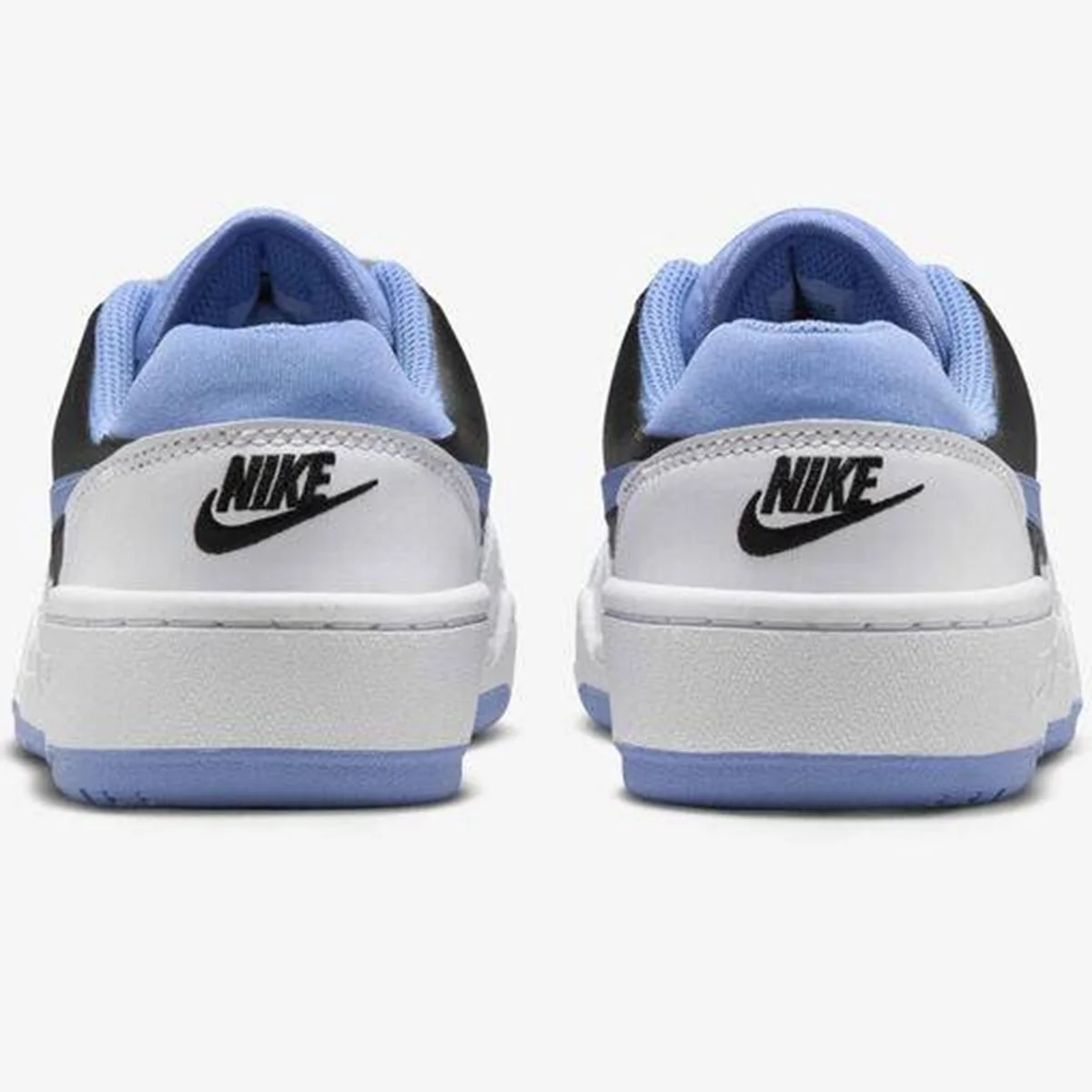 Nike Full Force LO GS Leather Unisex Sneaker Mavi Swoosh Hakiki Deri Günlük Spor Ayakkabı Beyaz