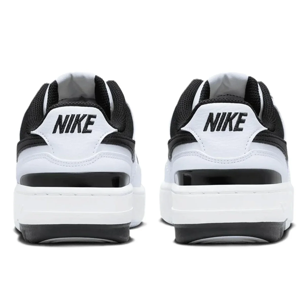 Nike Gamma Force Womens Leather Sneaker White Hakiki Deri Kadın Günlük Spor Ayakkabı Beyaz-Siyah