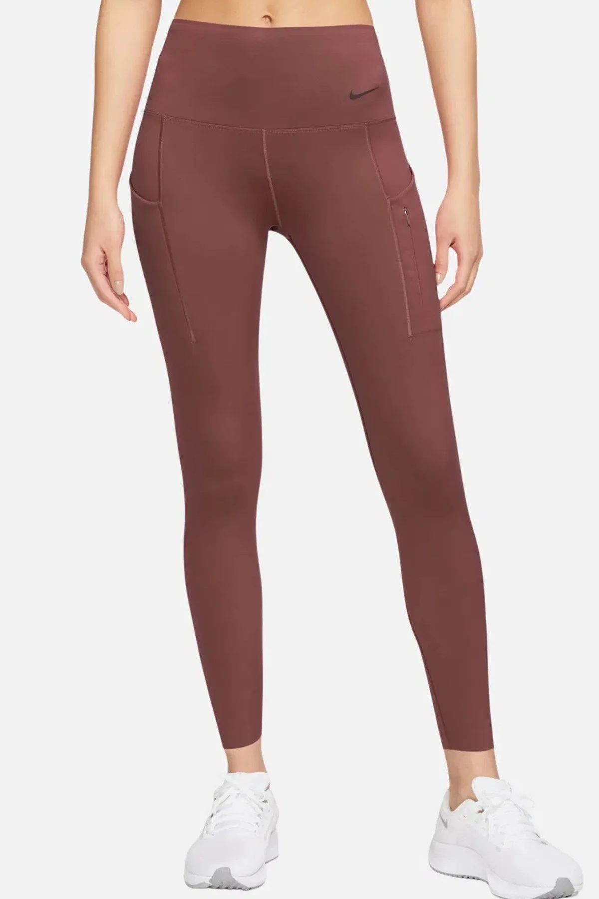Nike Go Therma Fit Firm Support High Waisted 7/8 With Pockets Training Kadın Lazer Kesim 6 Cepli Toparlayıcı Tayt Kahverengi Nike Go Therma Fit Firm Support High Waisted 7/8 With Pockets Training Kadın Lazer Kesim 6 Cepli Toparlayıcı Tayt Kahverengi