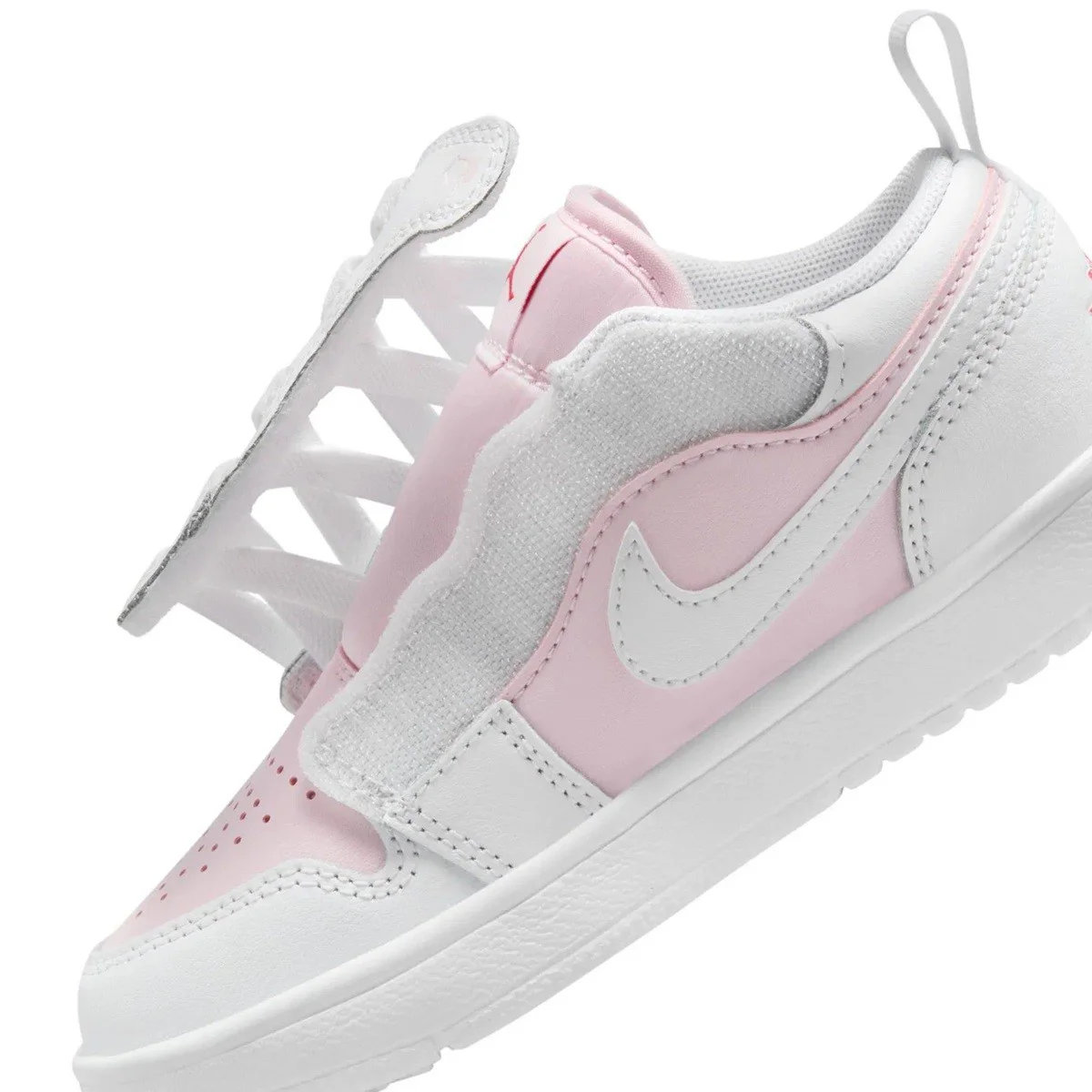 Nike Jordan 1 Low Alt Leather Sneakers Hakiki Deri Bantlı Cırtlı Kız Çocuk Spor Ayakkabı Beyaz Pembe Fiyatı, Yorumları ve Özellikleri