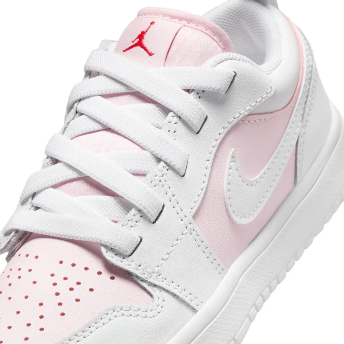 Nike Jordan 1 Low Alt Leather Sneakers Hakiki Deri Bantlı Cırtlı Kız Çocuk Spor Ayakkabı Beyaz Pembe Fiyatı, Yorumları ve Özellikleri