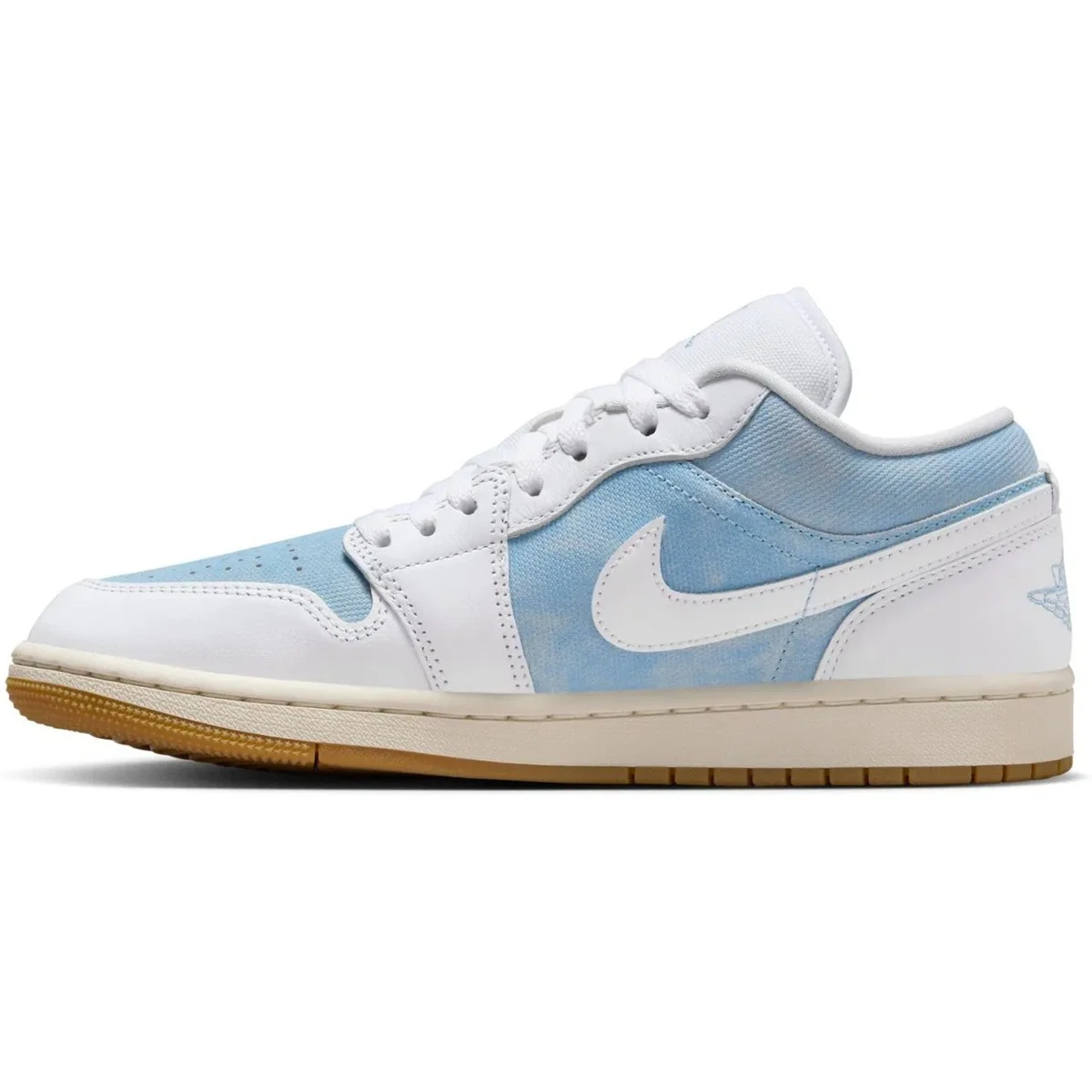 Nike Jordan 1 Low Special Edition Leather Mens Sneaker Hakiki Deri Erkek Günlük Spor Ayakkabı Mavi Beyaz