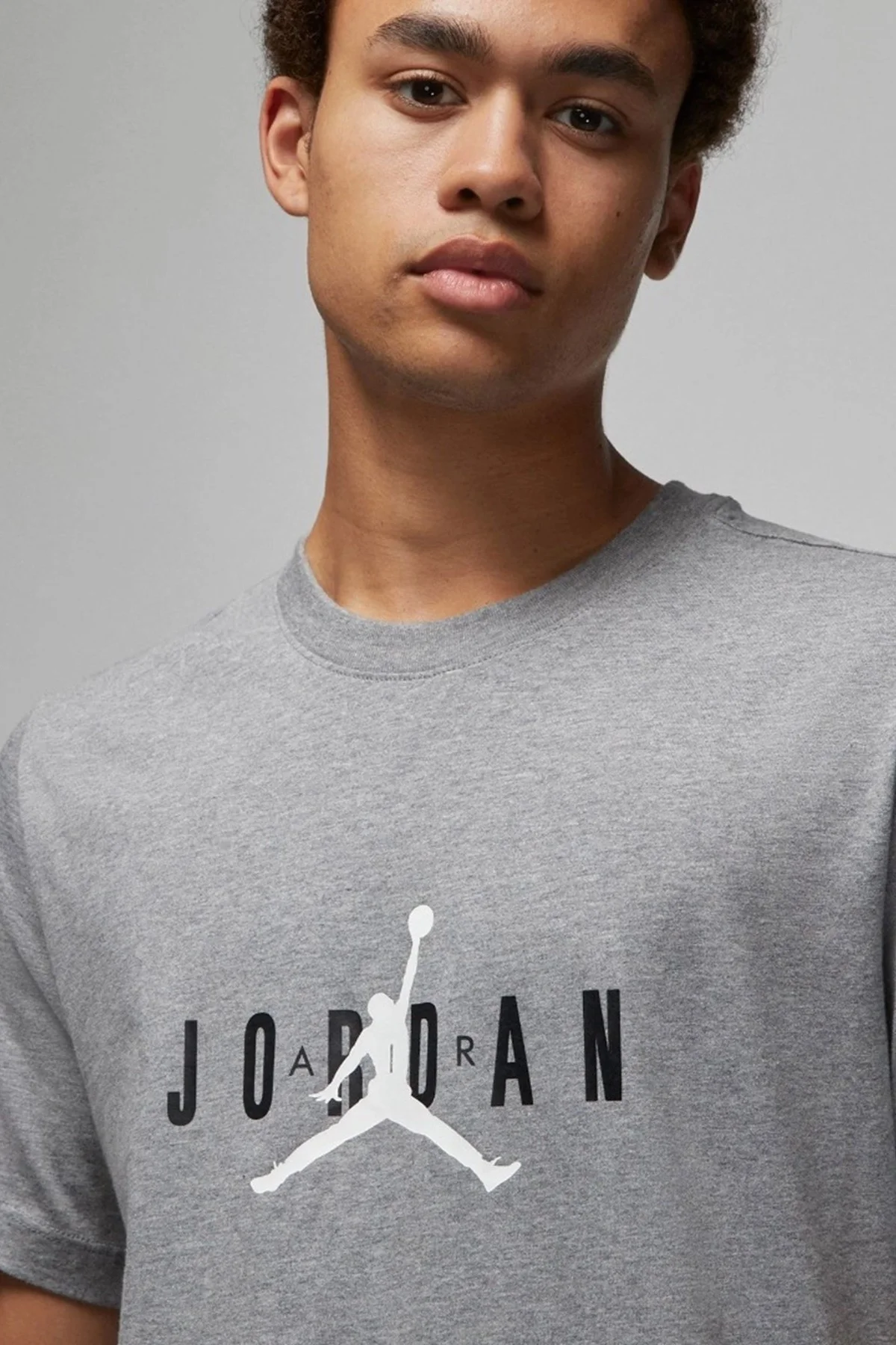 Nike Jordan Air Stretch Short Sleeve Tee Mens T-Shirt Erkek Günlük Tişört Gri Nike Jordan Air Stretch Short Sleeve Tee Mens T-Shirt Erkek Günlük Tişört Gri