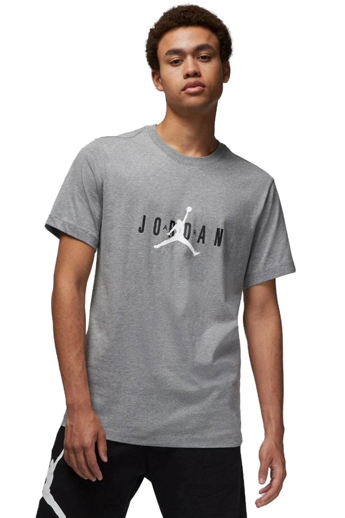 Nike Jordan Air Stretch Short Sleeve Tee Mens T-Shirt Erkek Günlük Tişört Gri Nike Jordan Air Stretch Short Sleeve Tee Mens T-Shirt Erkek Günlük Tişört Gri
