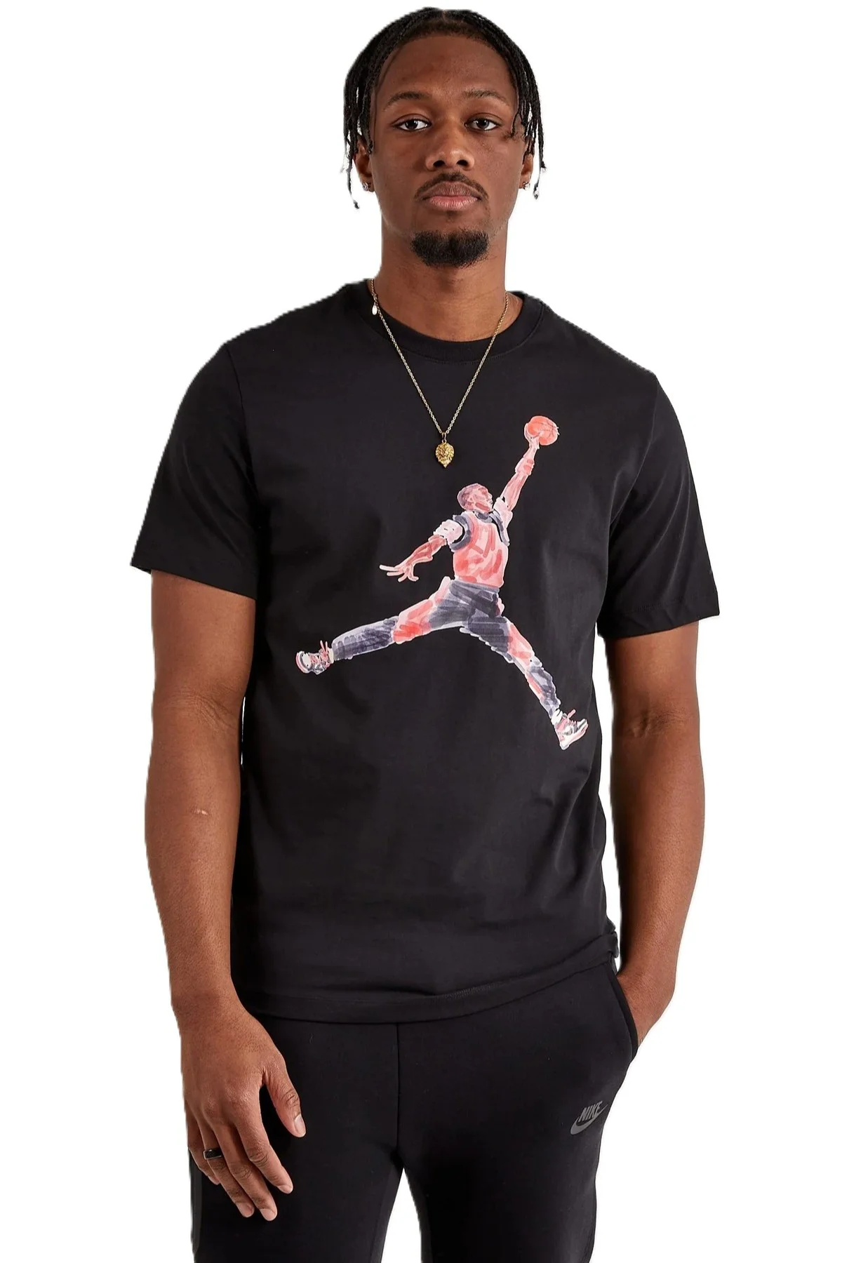 Nike Jordan Brand Jumpman Watercolor Graphic Tshirt Black Jordan Nakış Logolu Tişört Siyah Fiyatı, Yorumları ve Özellikleri