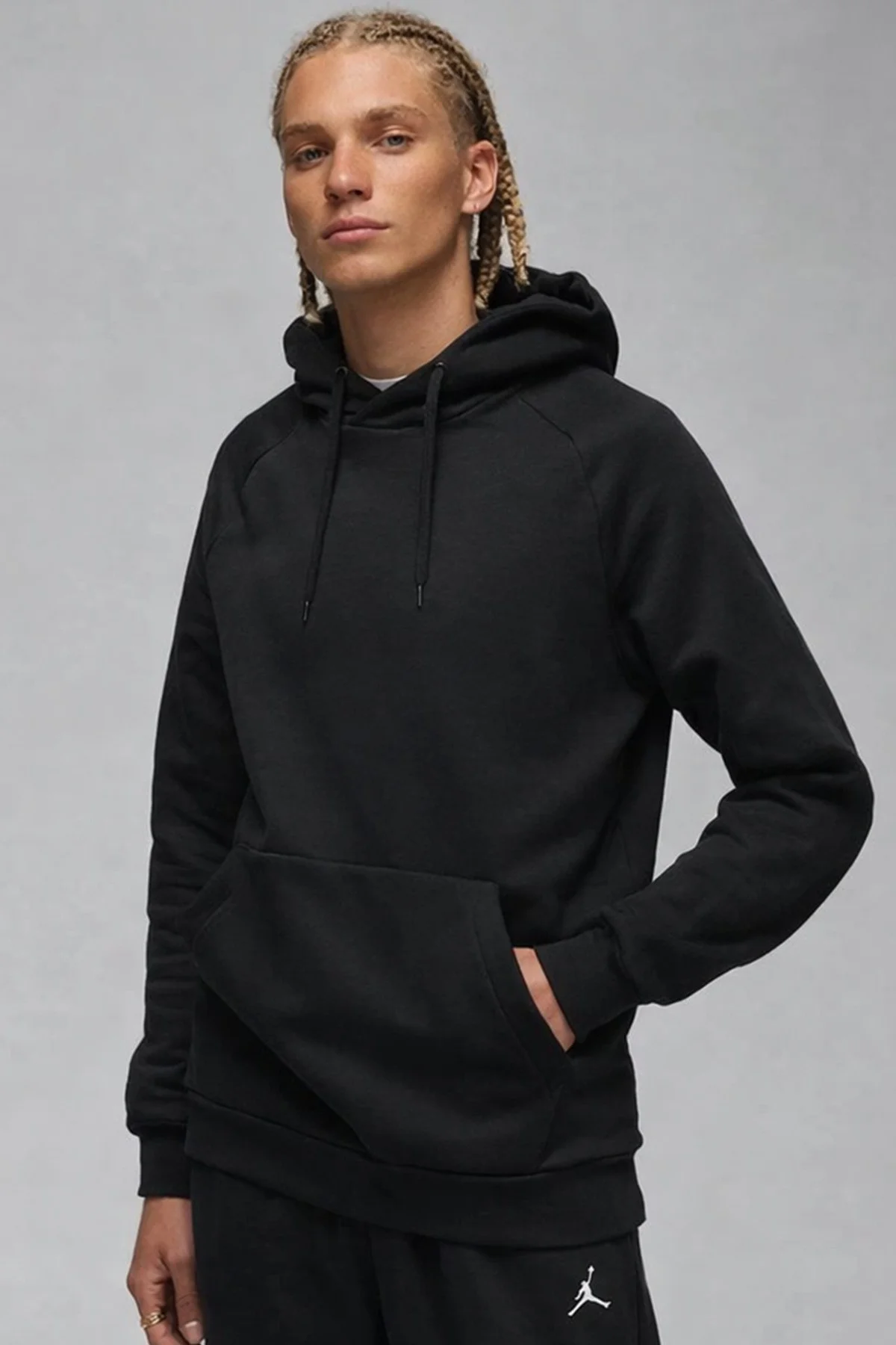 Nike Jordan Core Blank Fleece Po Hoodie Kapüşonlu Erkek Sweatshirt Gri Fiyatı, Yorumları ve Özellikleri