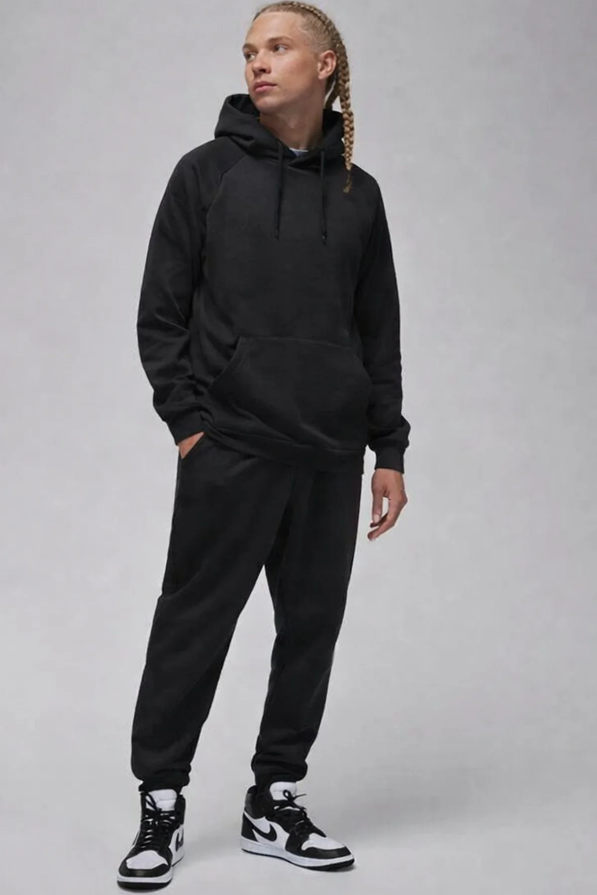 Nike Jordan Core Blank Fleece Po Hoodie Kapüşonlu Erkek Sweatshirt Gri Fiyatı, Yorumları ve Özellikleri