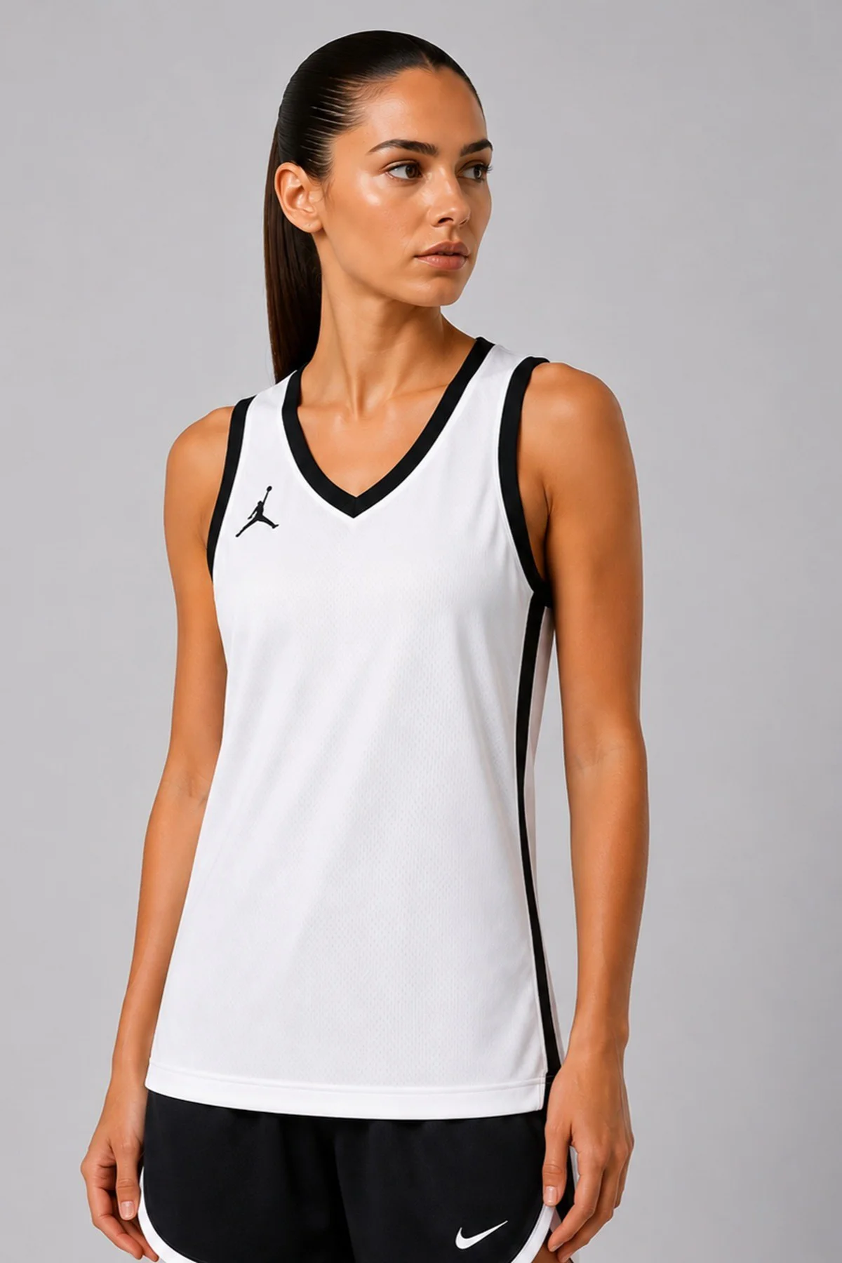 Nike Jordan Doluble Sided Womens Drı Fit Tank File Detaylı Çift Taraflı Kadın Atlet Siyah-Beyaz Fiyatı, Yorumları ve Özellikleri