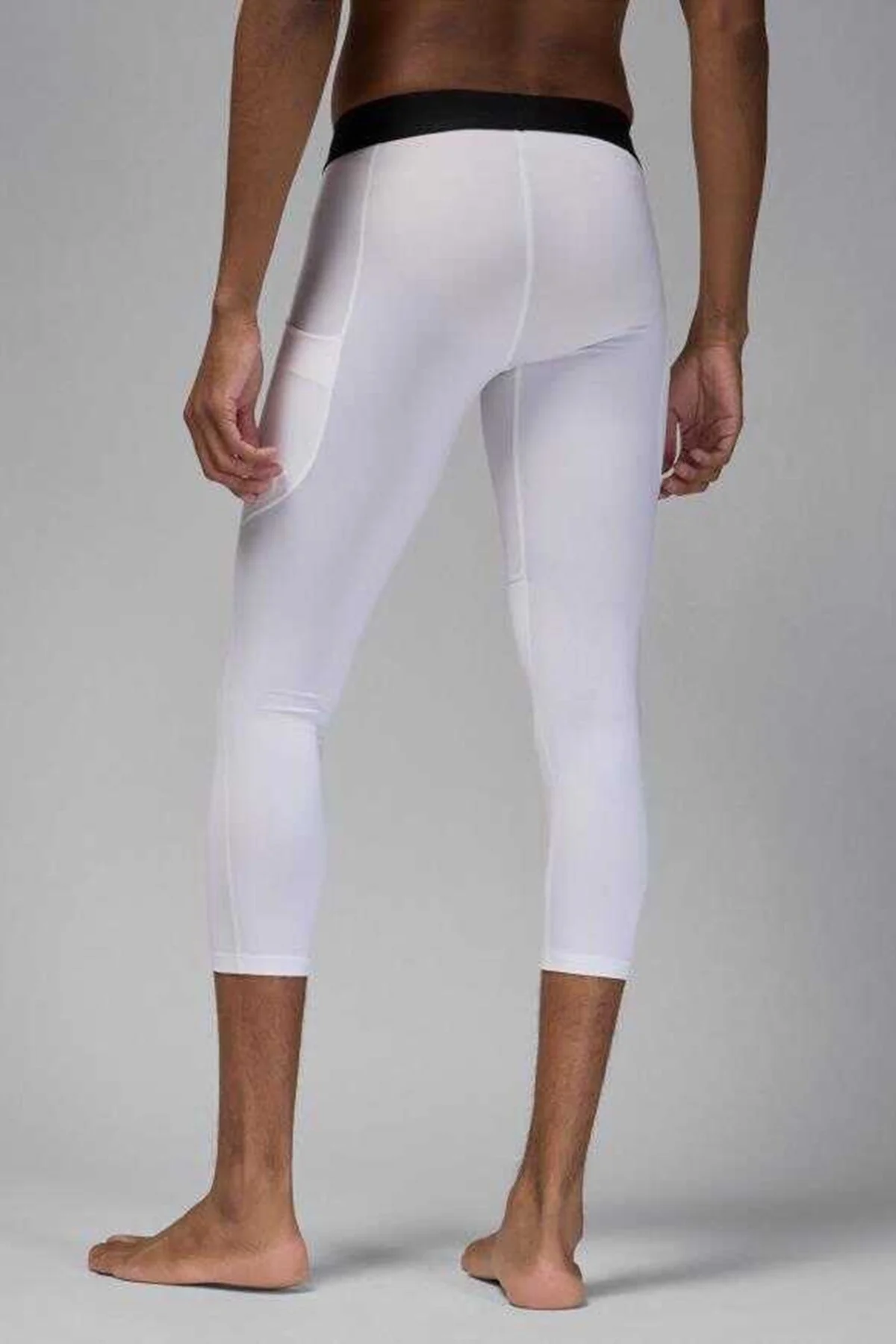 Nike Jordan Dri-FIT Sport 3QT Tight Erkek Beyaz Spor Tayt