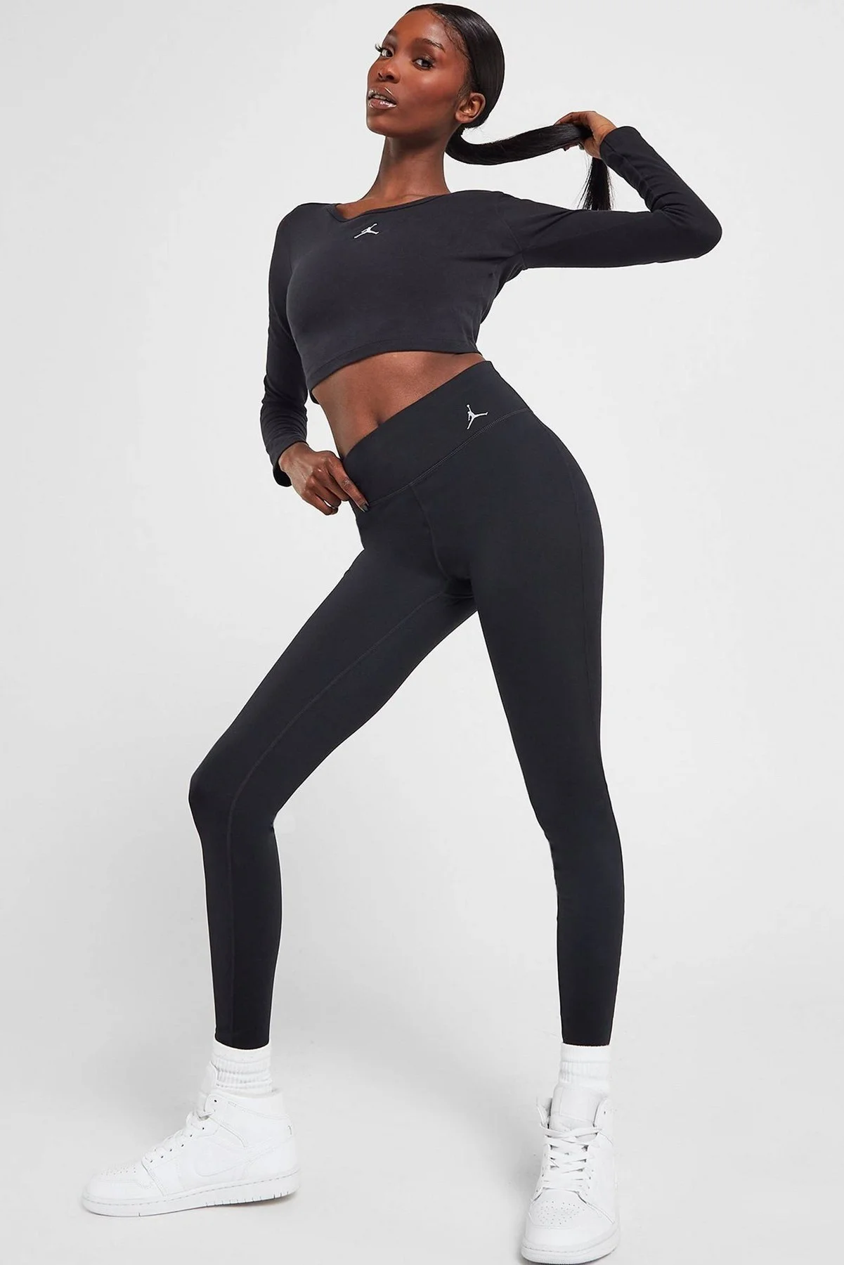 Nike Jordan Dri Fİt Sport Legging Logo Black Wpmen's Tight Kadın Cepli Spor Tayt Siyah Nike Jordan Dri Fİt Sport Legging Logo Black Wpmen's Tight Kadın Cepli Spor Tayt Siyah