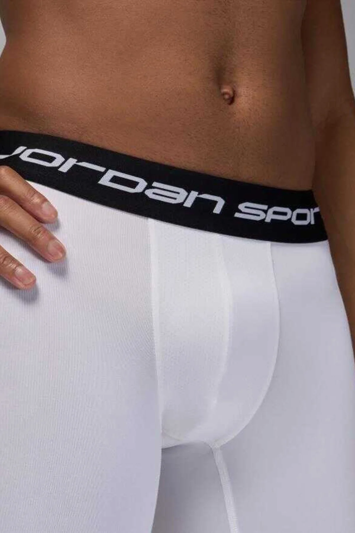 Nike Jordan Dri-FIT Sport 3QT Tight Erkek Beyaz Spor Tayt