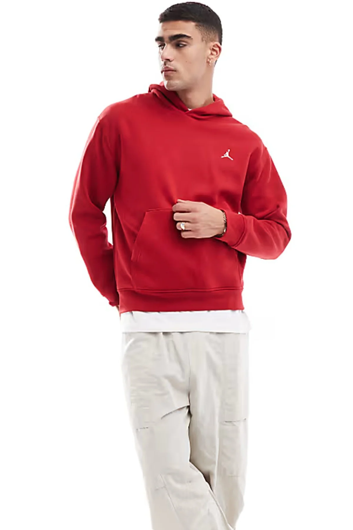 Nike Jordan Essentials Fleece Men's Hoodie Erkek Kapüşonlu Sweatshirt Kırmızı Fiyatı, Yorumları ve Özellikleri