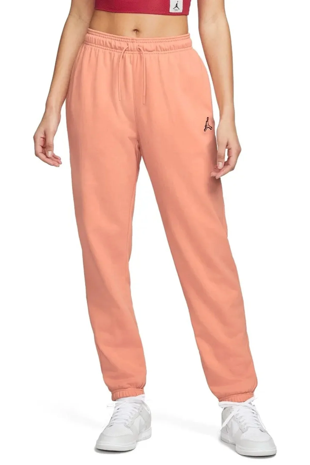 Nike Jordan Essential Core Loose Fit Fleece Pant.Lastik Paçalı Bol Kesim Pamuklu Kadın Günlük Eşofman Altı Turuncu Nike Jordan Essential Core Loose Fit Fleece Pant.Lastik Paçalı Bol Kesim Pamuklu Kadın Günlük Eşofman Altı Turuncu