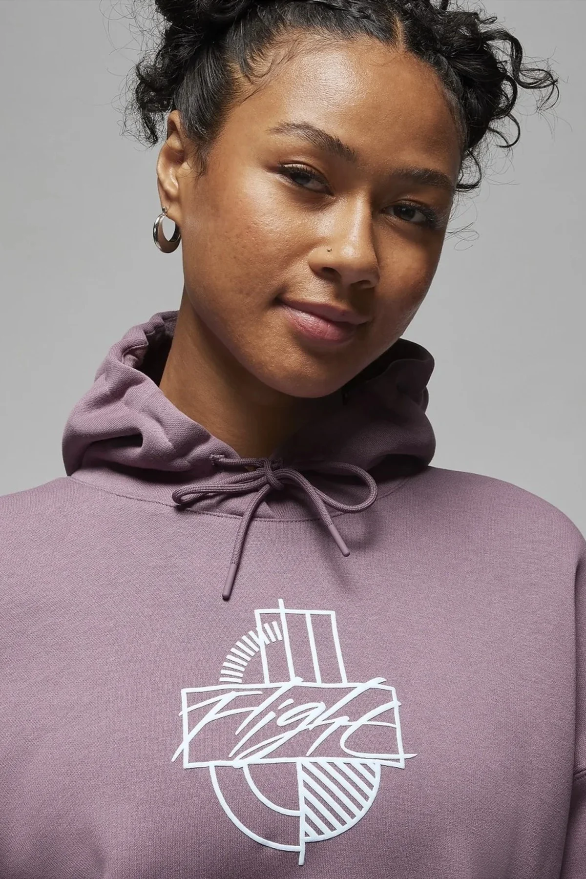 Nike Jordan Essentials Brooklyn Loose Fit Graphic Hoodie Bol Kesim Kapüşonlu Kadın Sweatshirt Mor Fiyatı, Yorumları ve Özellikleri