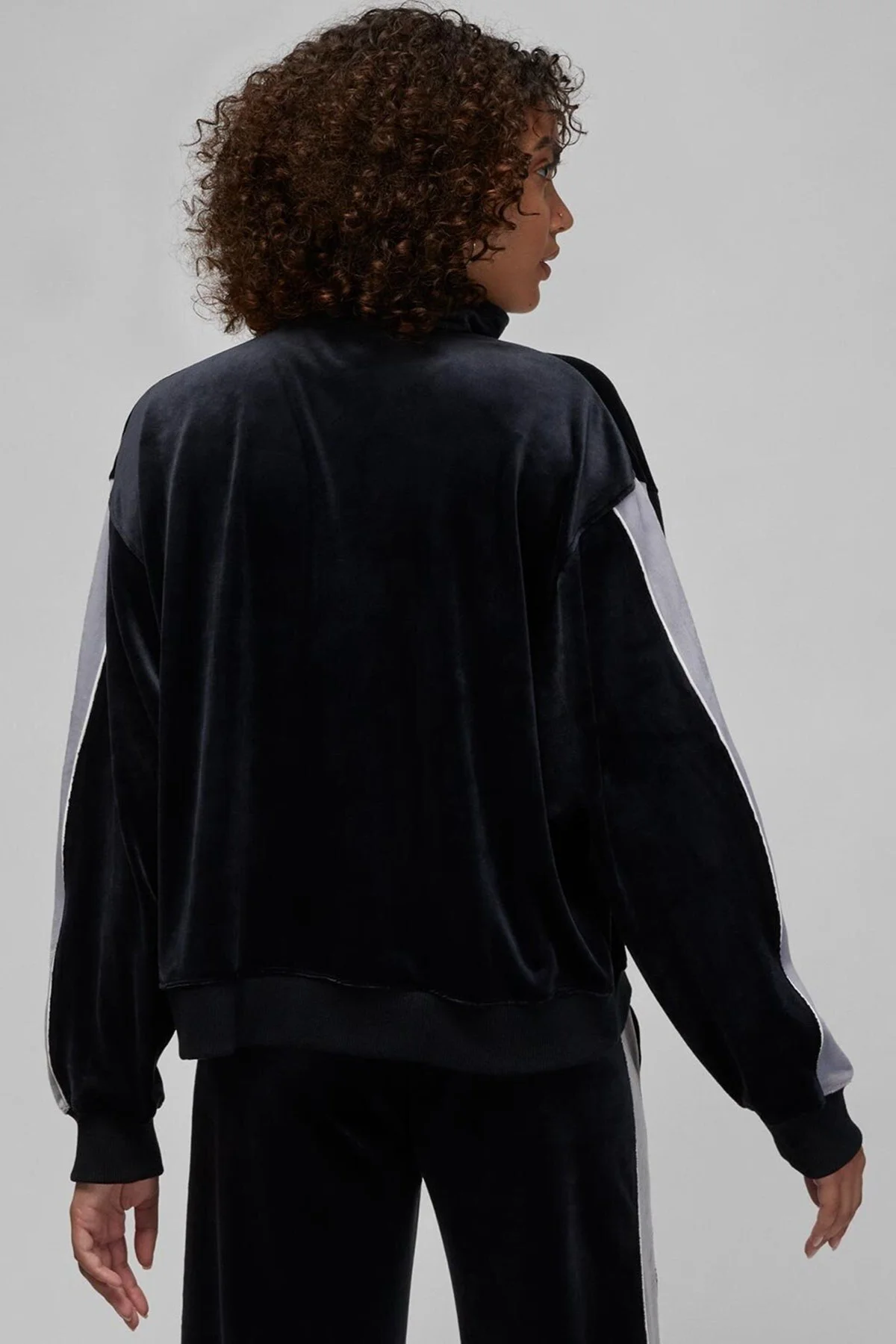 Nike Jordan Flight Full Zıp Velaur Womens Sweatshirt Oversize Kadife Kadın Sweatshirt Siyah Fiyatı, Yorumları ve Özellikleri