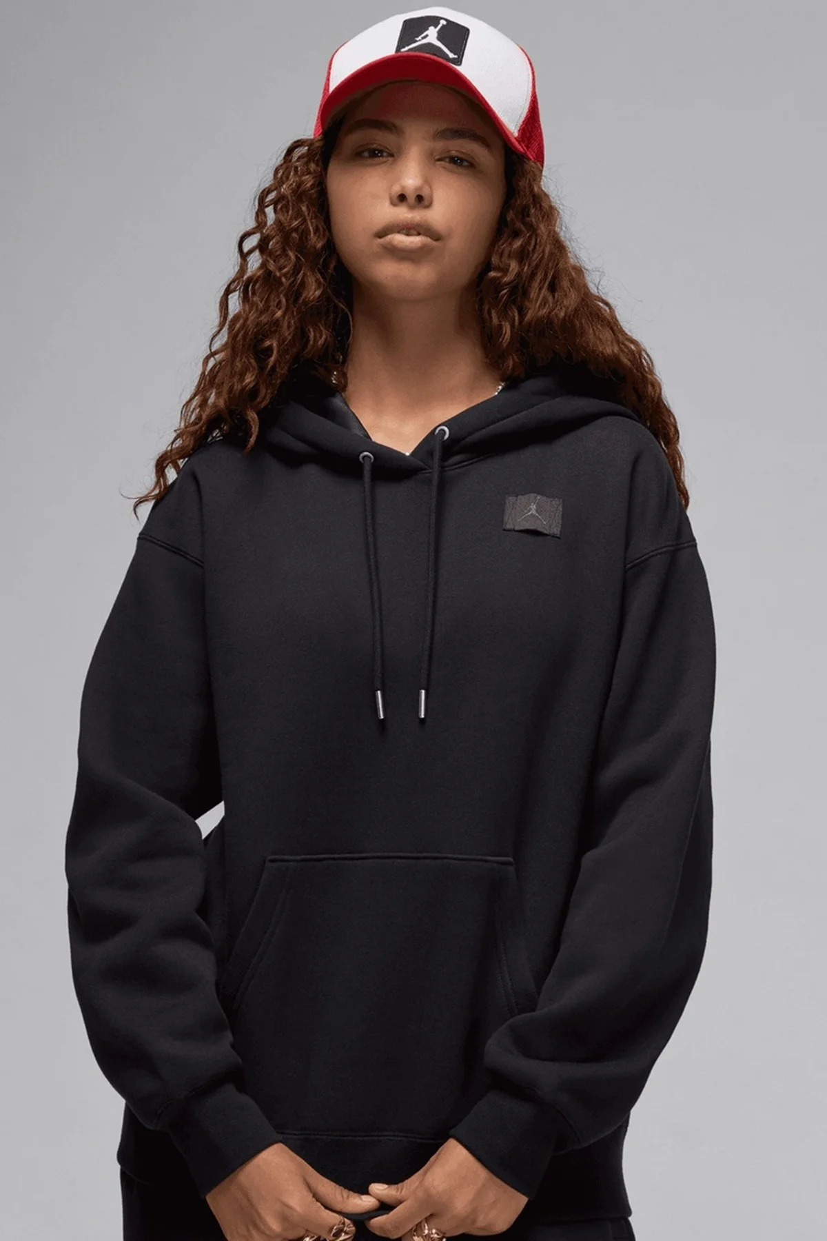 Nike Jordan Flight Fleece Po Loose Fit Womens Hoodie Kadın Kapüşonlu Sweatshirt Siyah Fiyatı, Yorumları ve Özellikleri